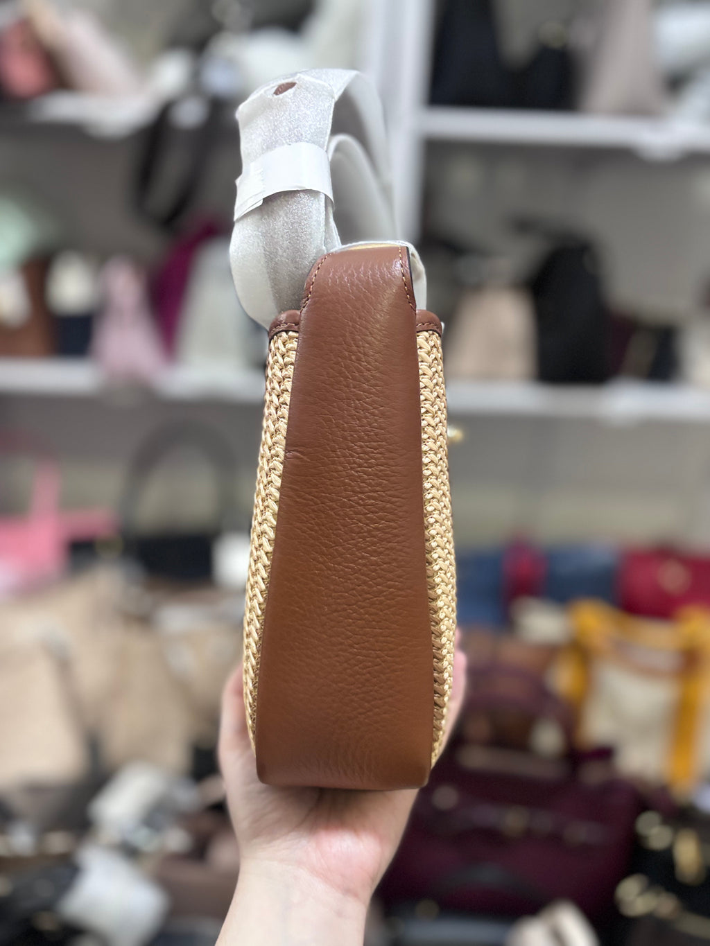 COACH Mini Crossbody Hadley Straw/Gold Multi