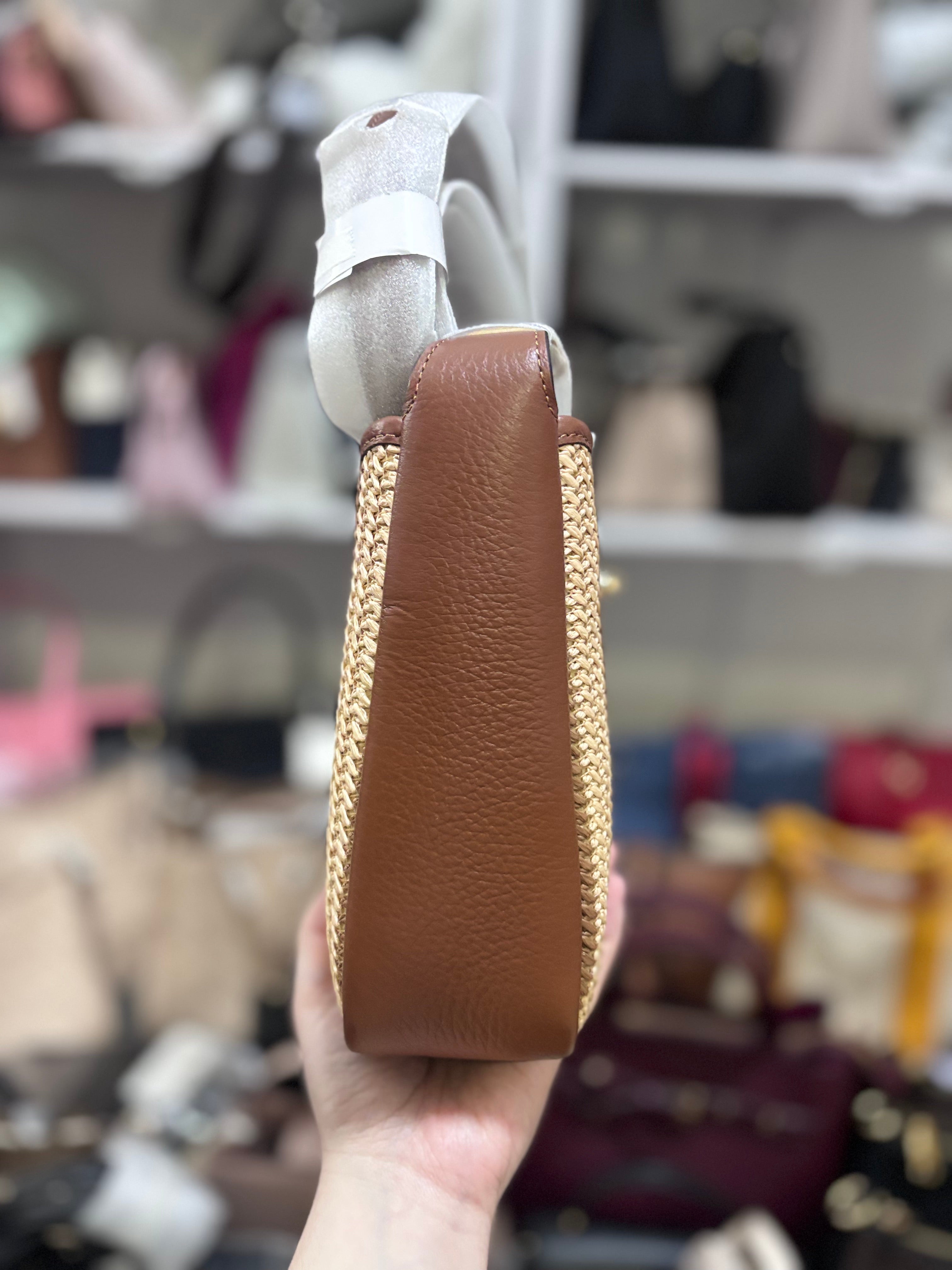 COACH Mini Crossbody Hadley Straw/Gold Multi