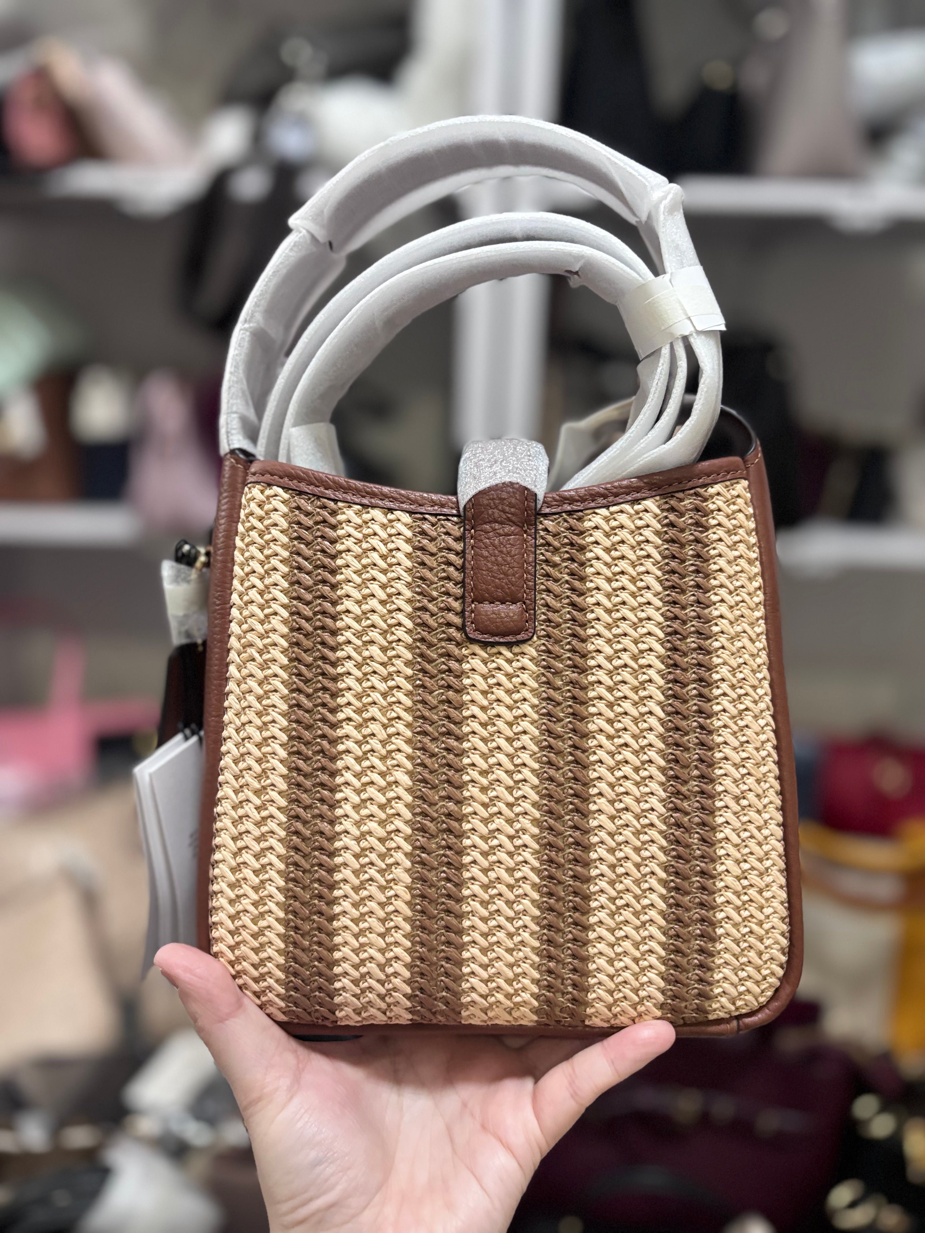 COACH Mini Crossbody Hadley Straw/Gold Multi