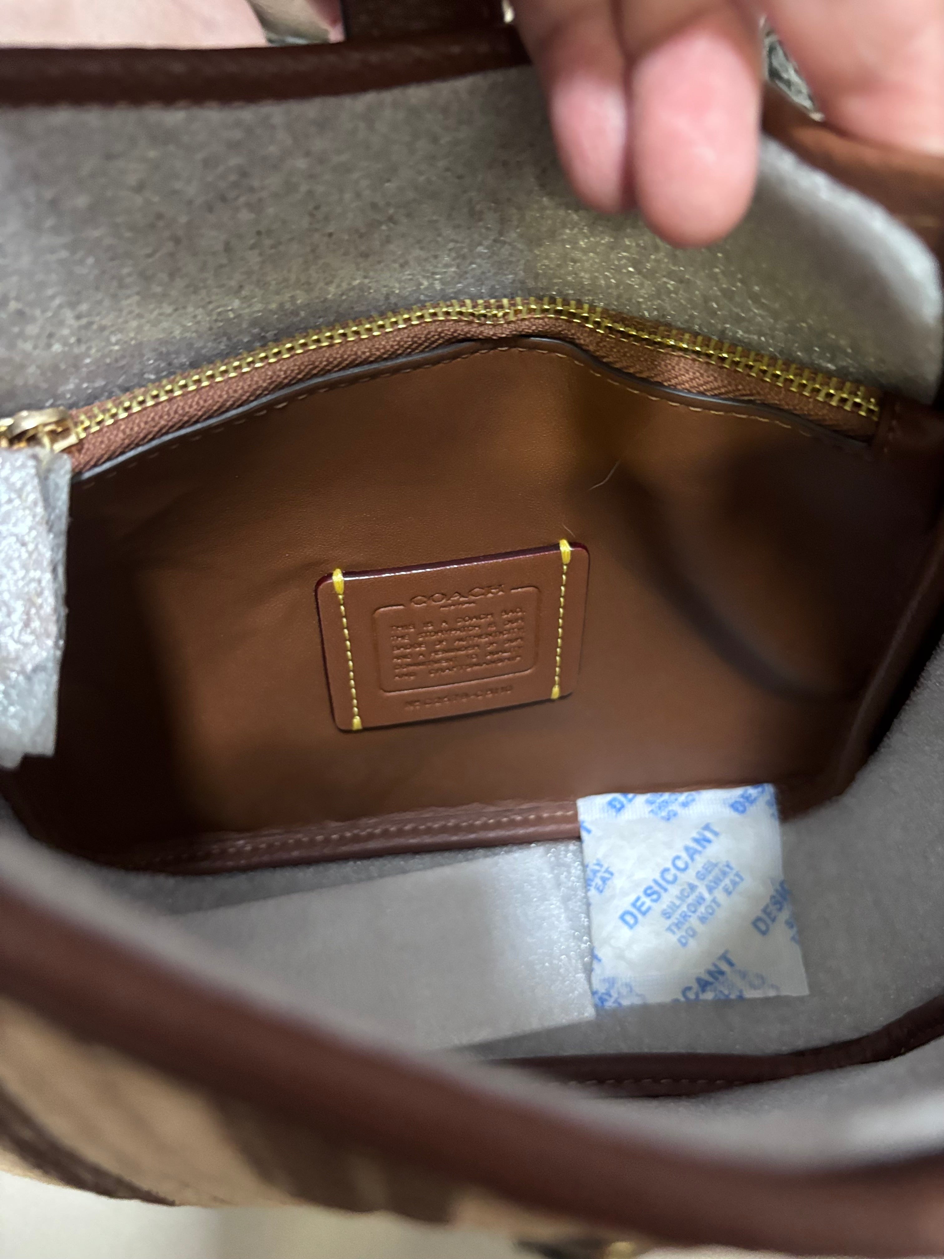 COACH Mini Crossbody Hadley Straw/Gold Multi