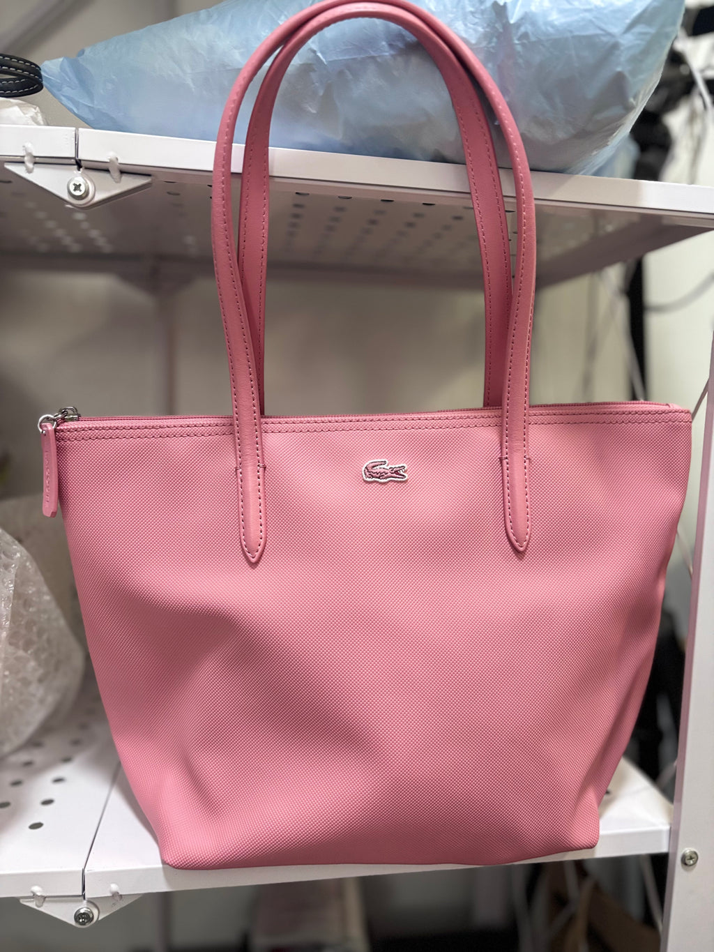 LACOSTE Small Tote Pink