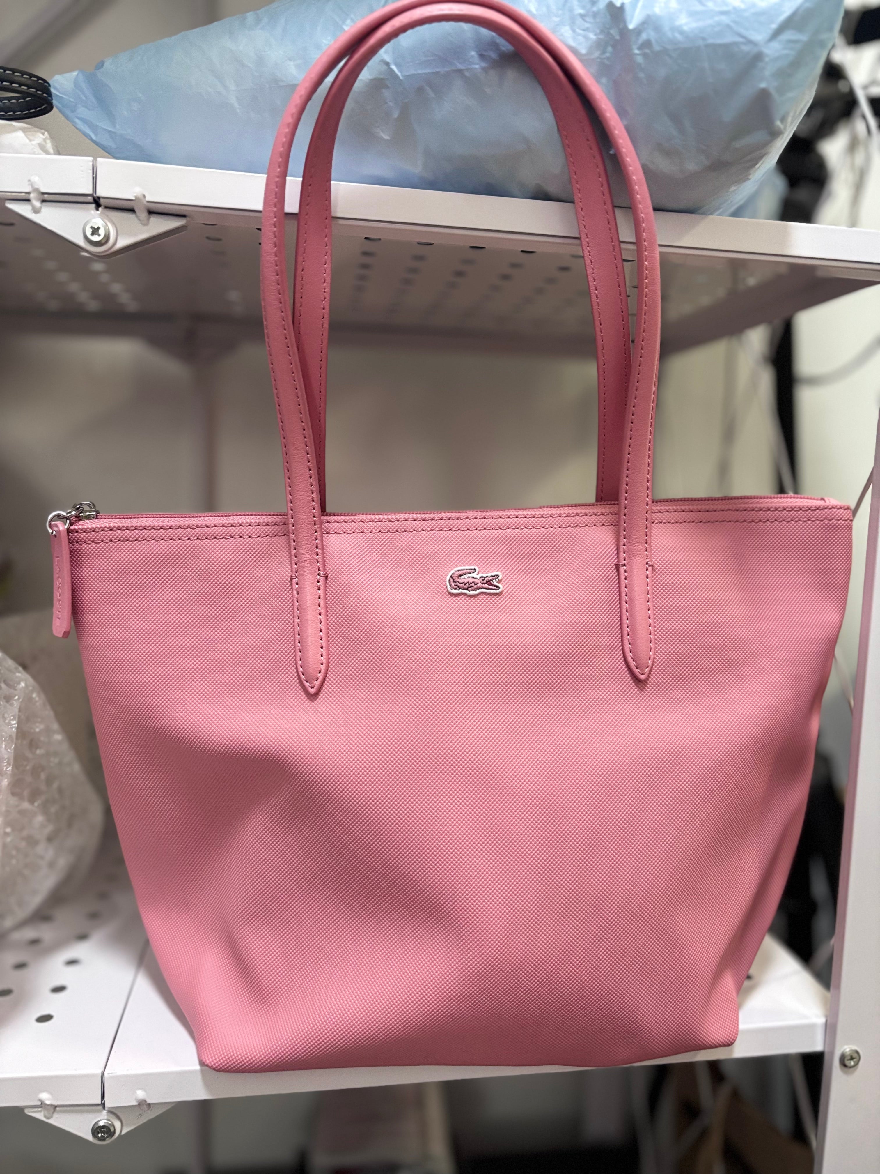 LACOSTE Small Tote Pink