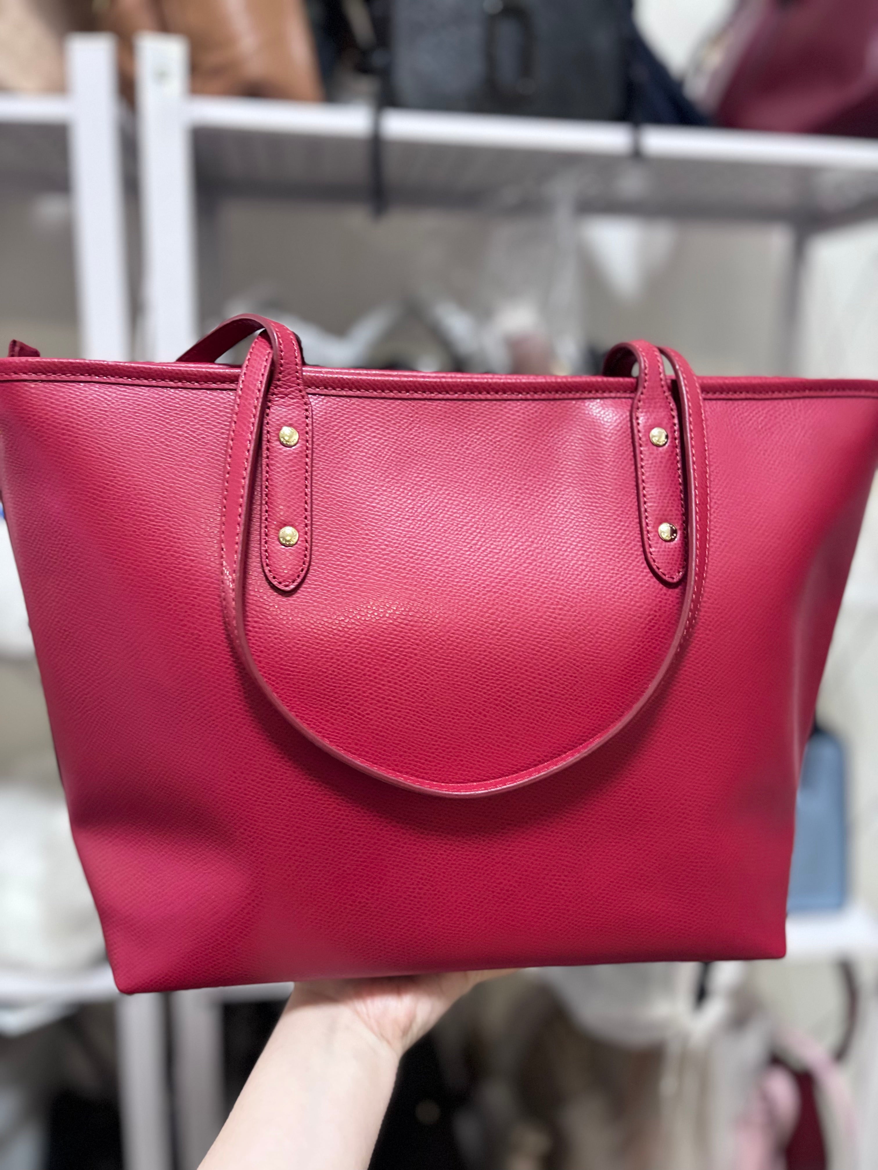 COACH Zip Top City Tote