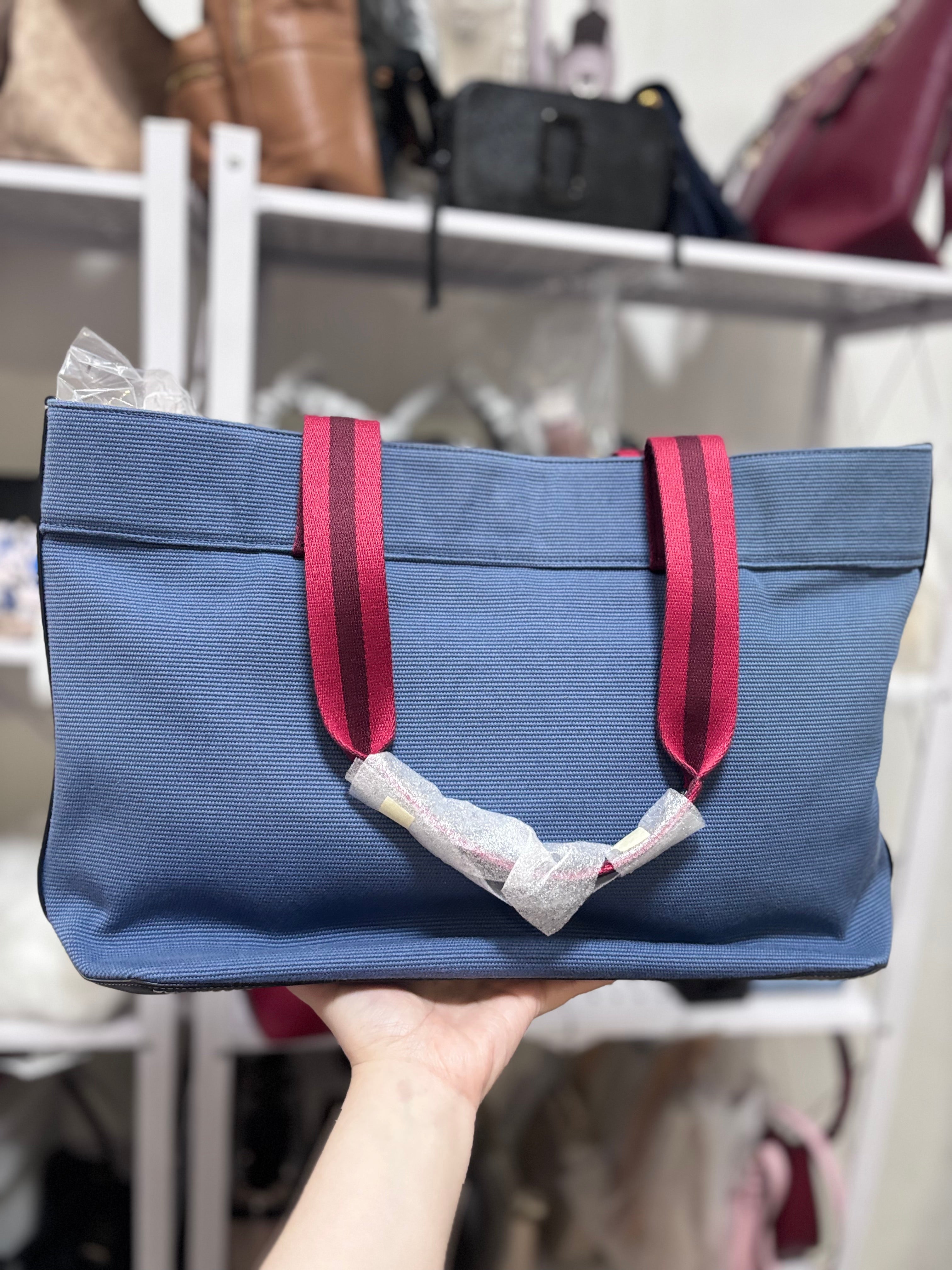 COACH Denim Large Tote Canvas