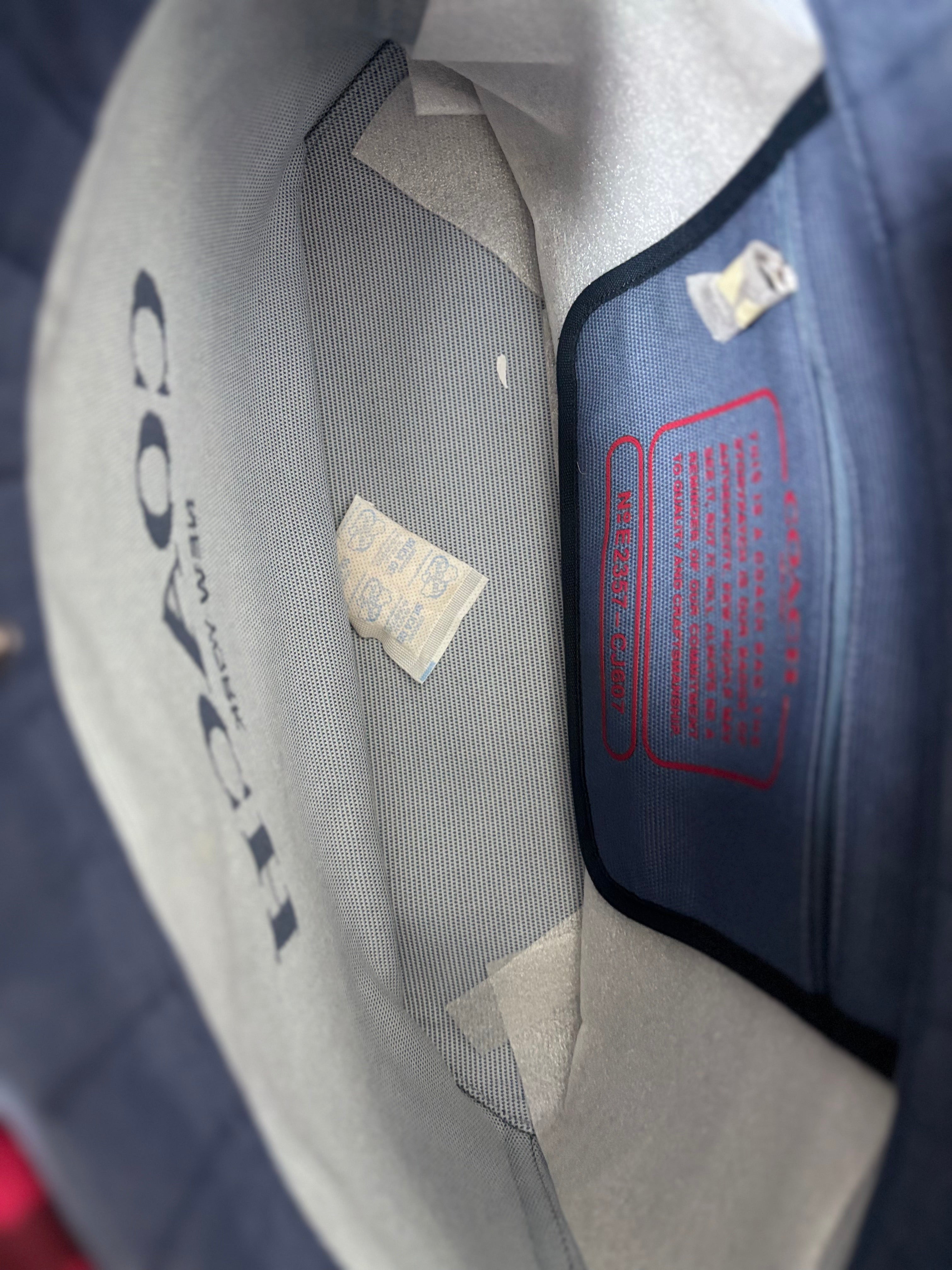 COACH Denim Large Tote Canvas