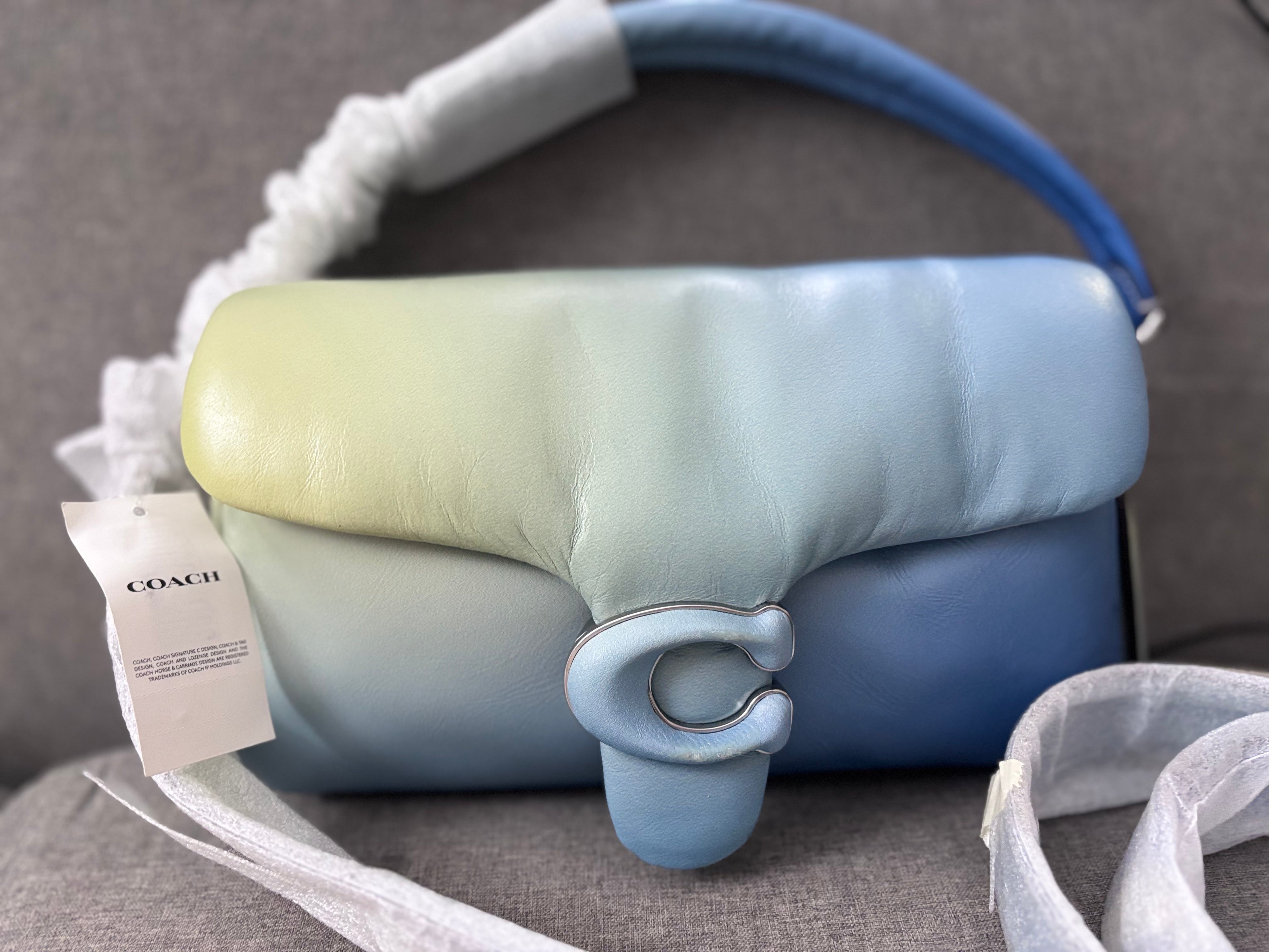 COACH Ombre Pillow Tabby Shoulder Bag - Green And Blue