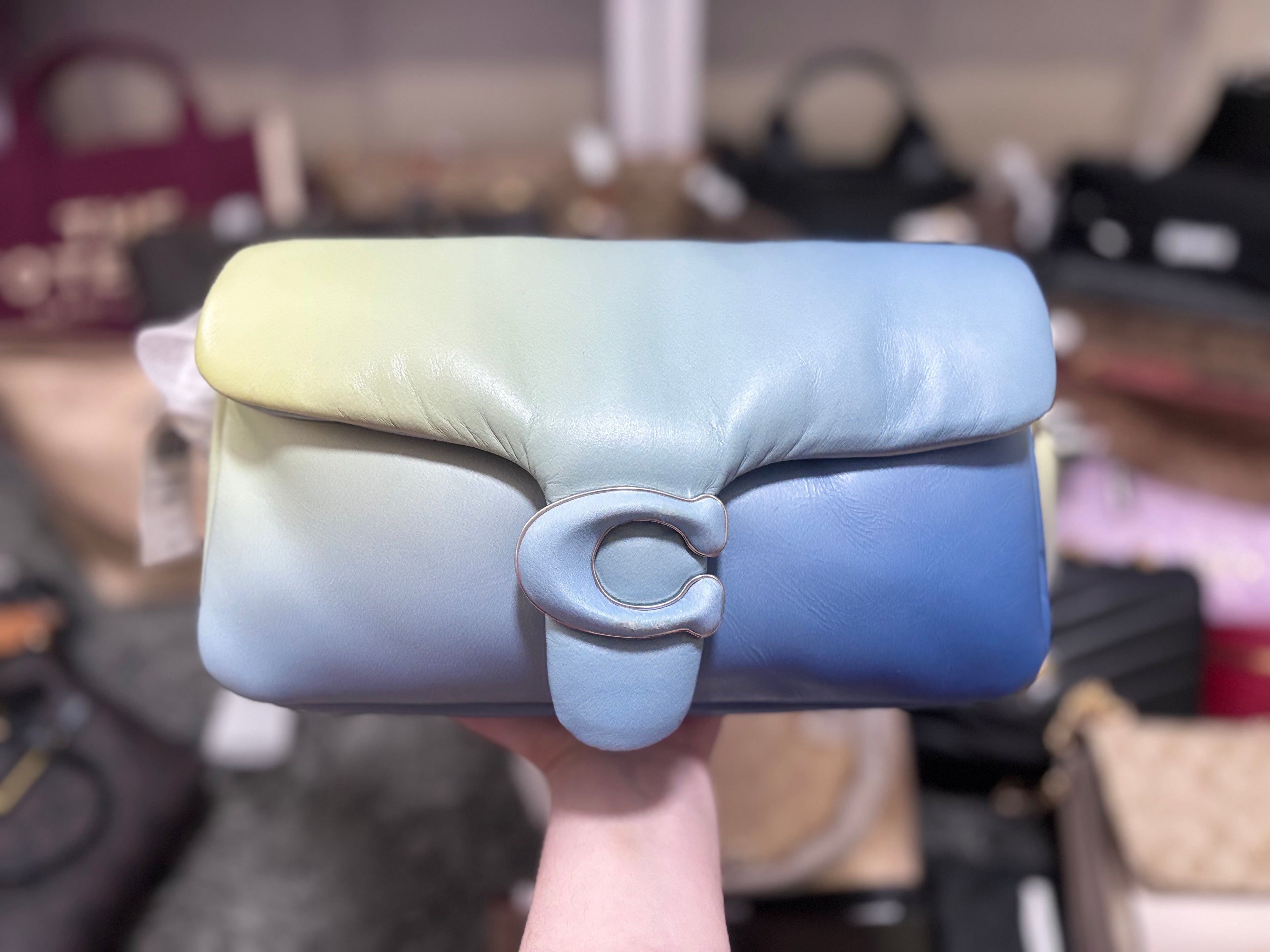 COACH Ombre Pillow Tabby Shoulder Bag - Green And Blue