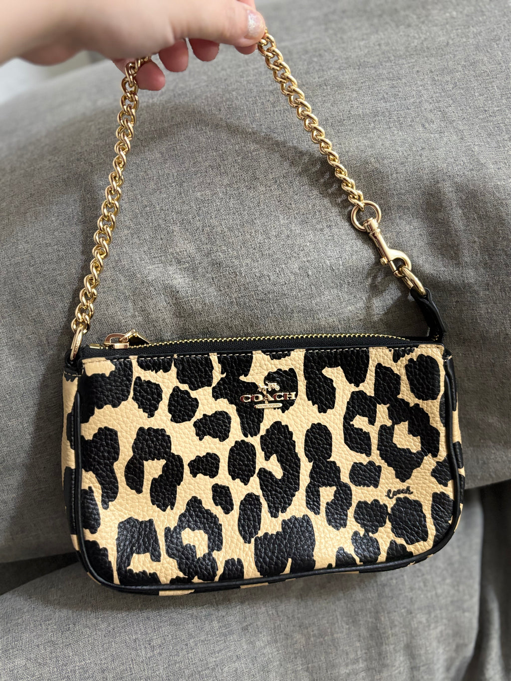 COACH Nolita 19 With Leopard Print