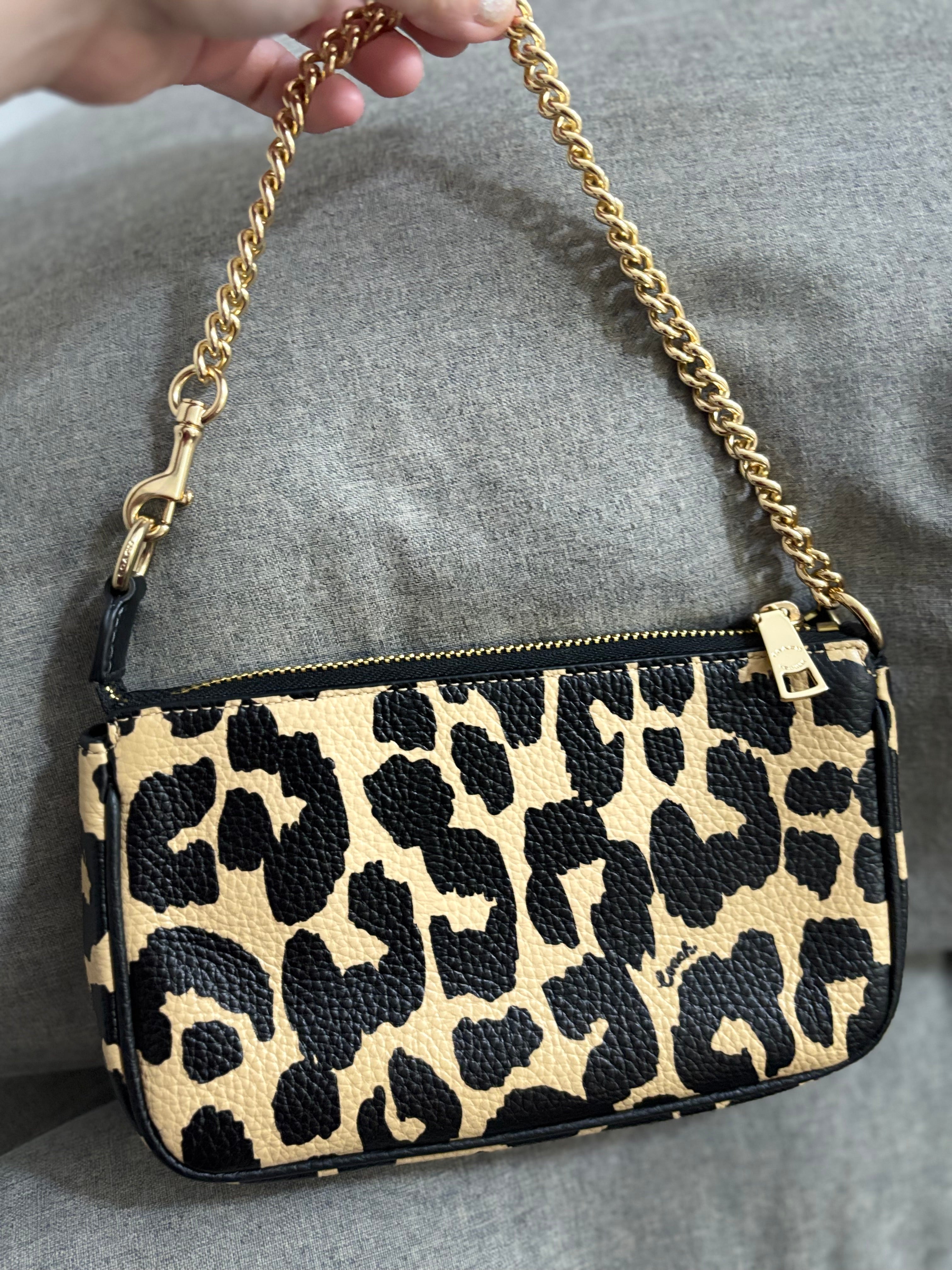 COACH Nolita 19 With Leopard Print