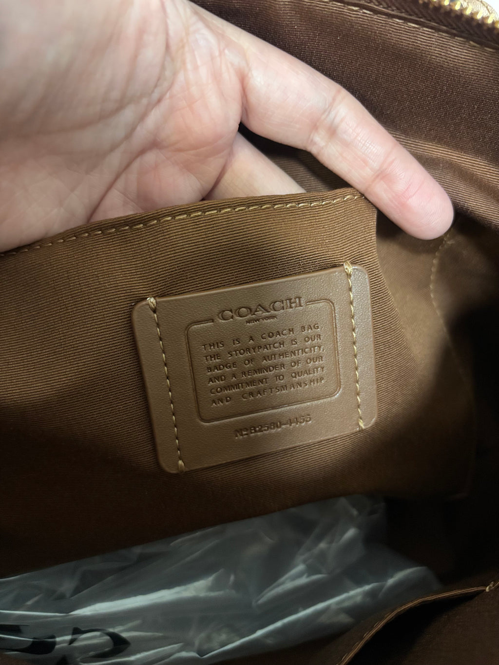 COACH Zip Top Tote - Brown