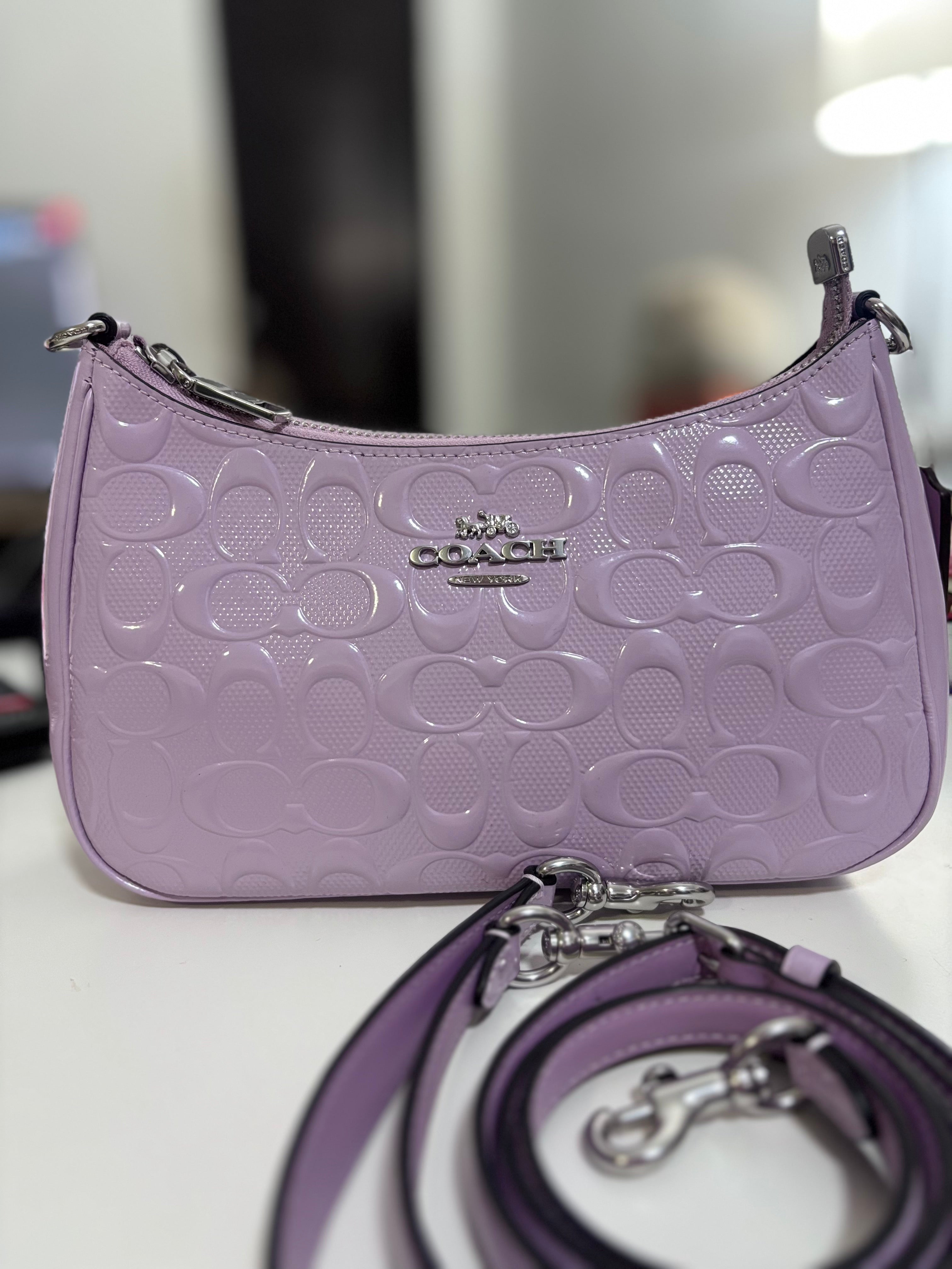 COACH Teri Shoulder Bag - Embossed purple
