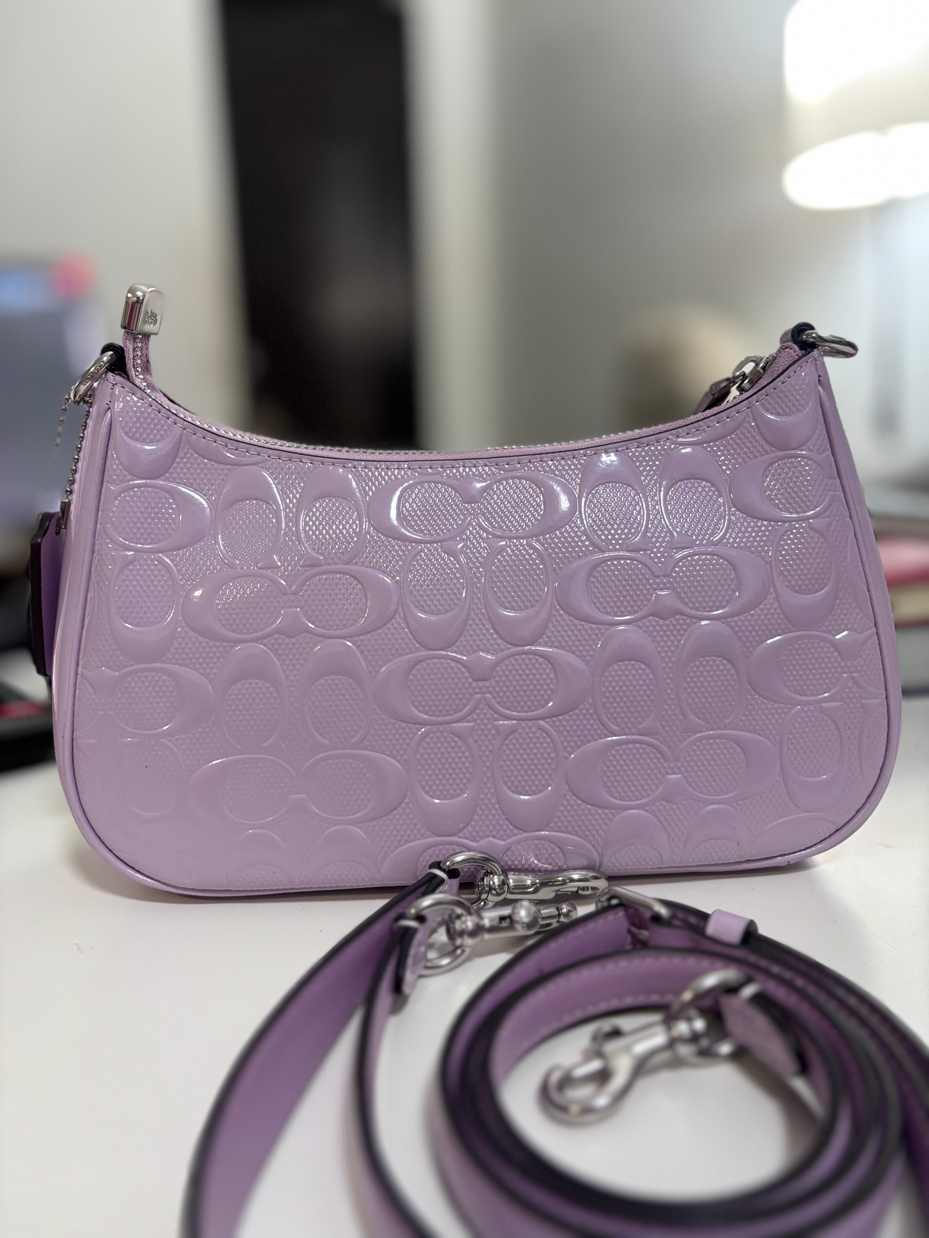 COACH Teri Shoulder Bag - Embossed purple