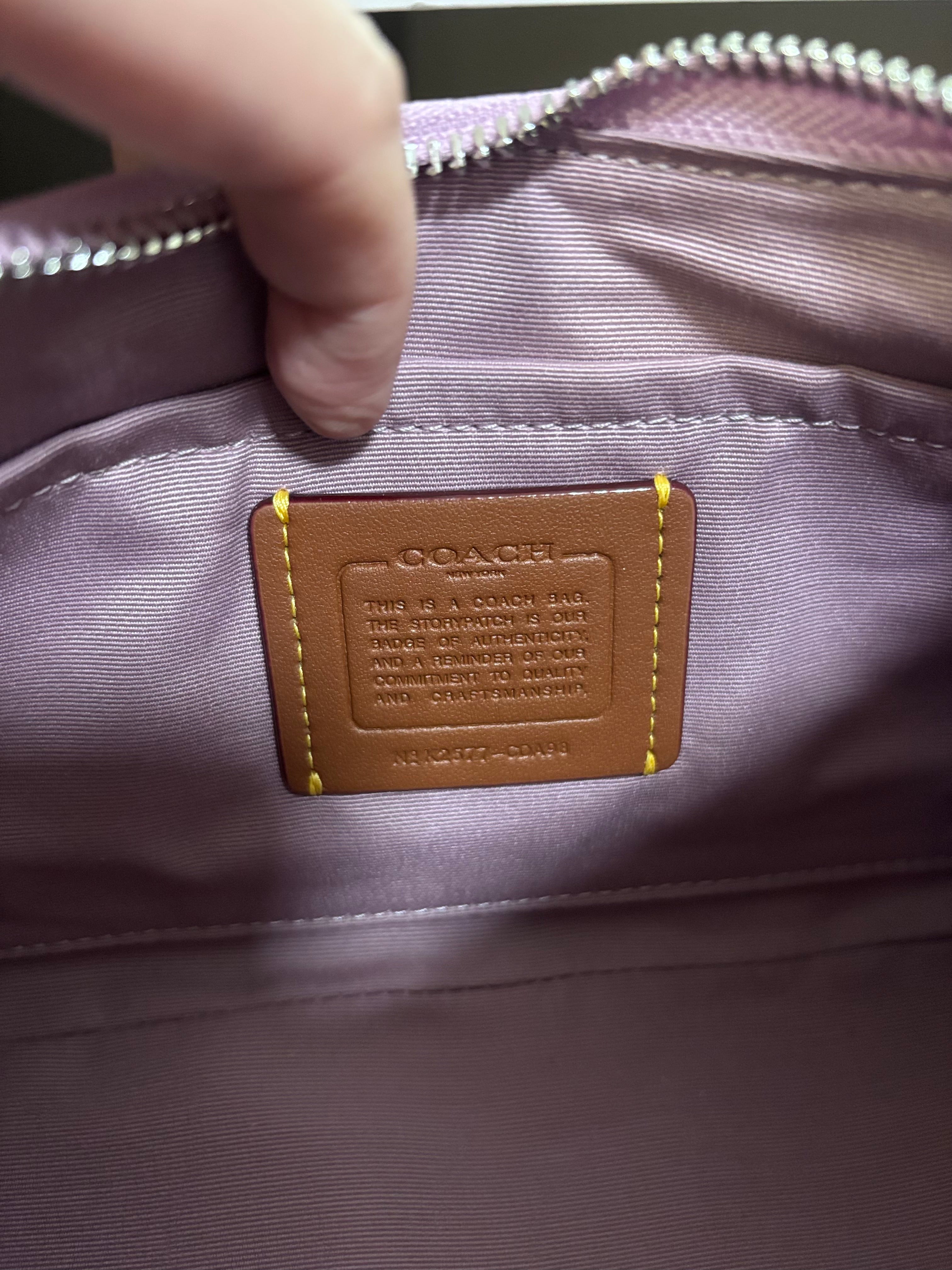 COACH Teri Shoulder Bag - Embossed purple