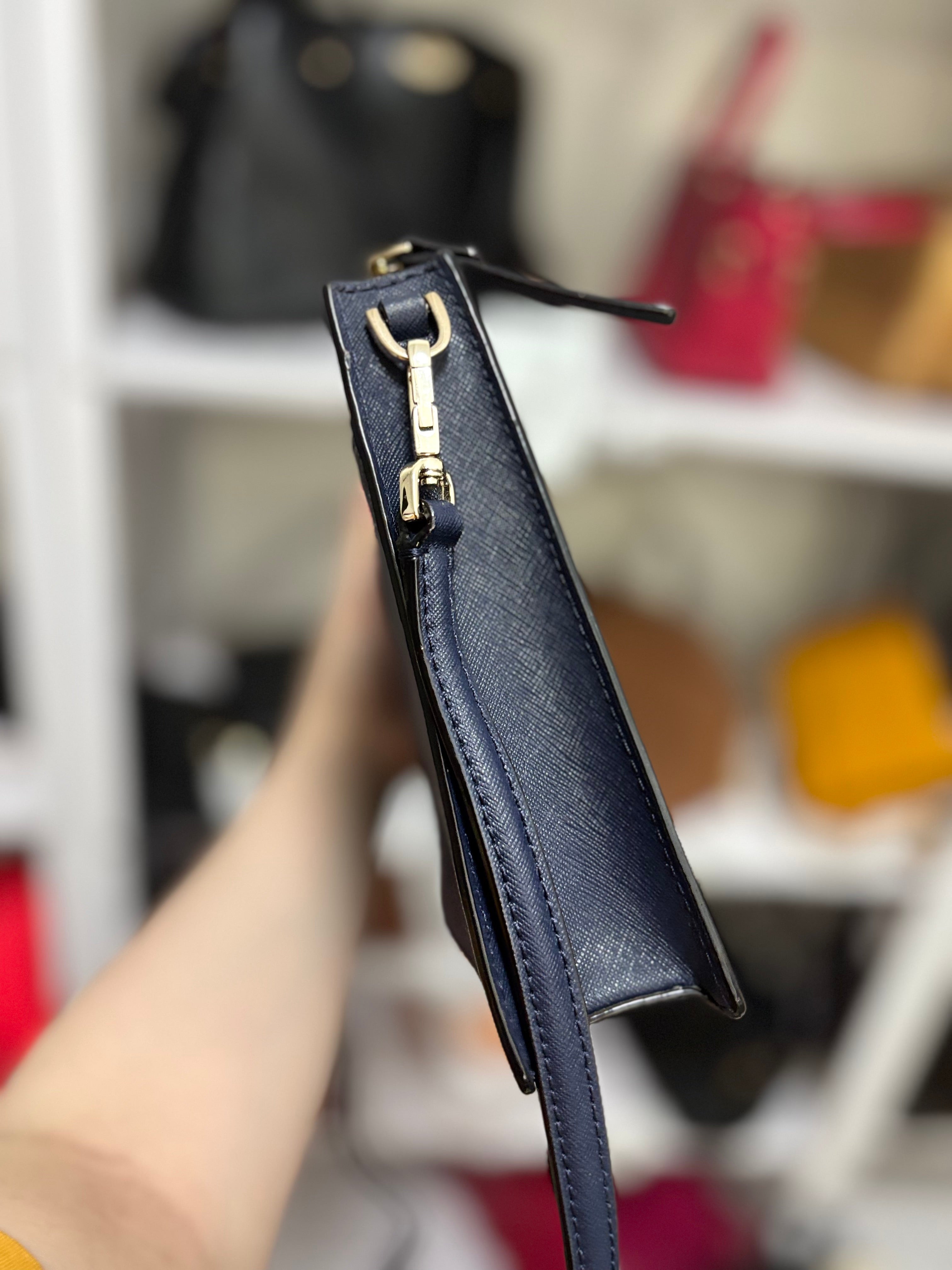 Kate Spade Clarise Blazer Blue Crossbody Bag