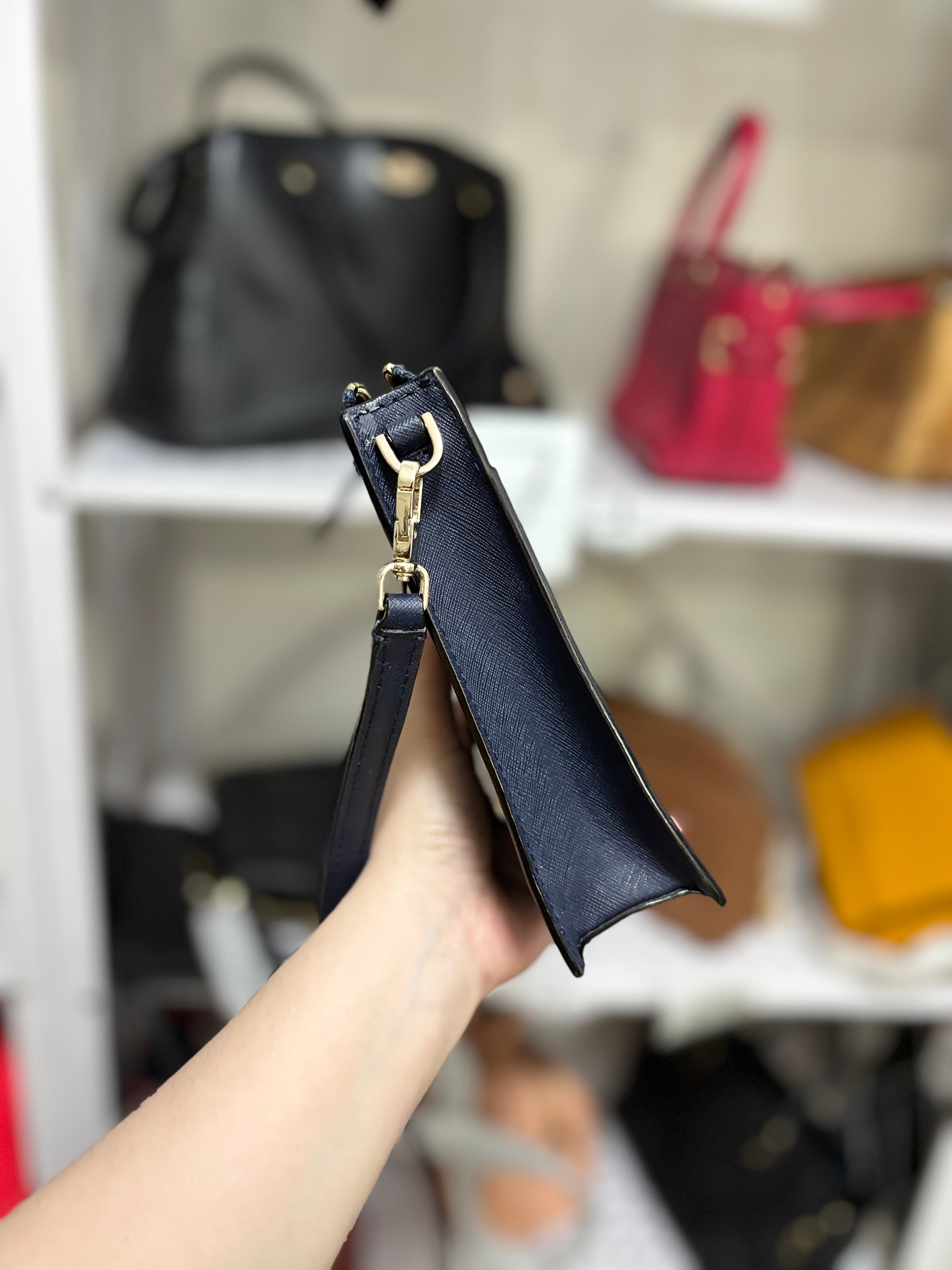 Kate Spade Clarise Blazer Blue Crossbody Bag
