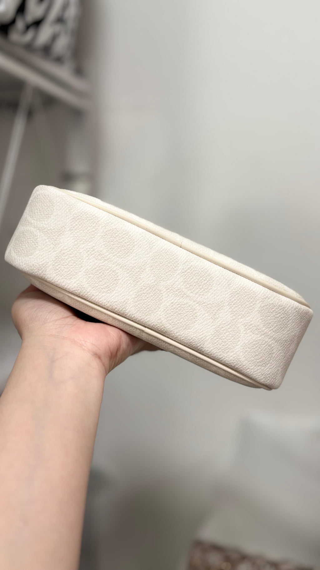 COACH Mini Jamie Camera Bag in Signature Canvas - Glacier White