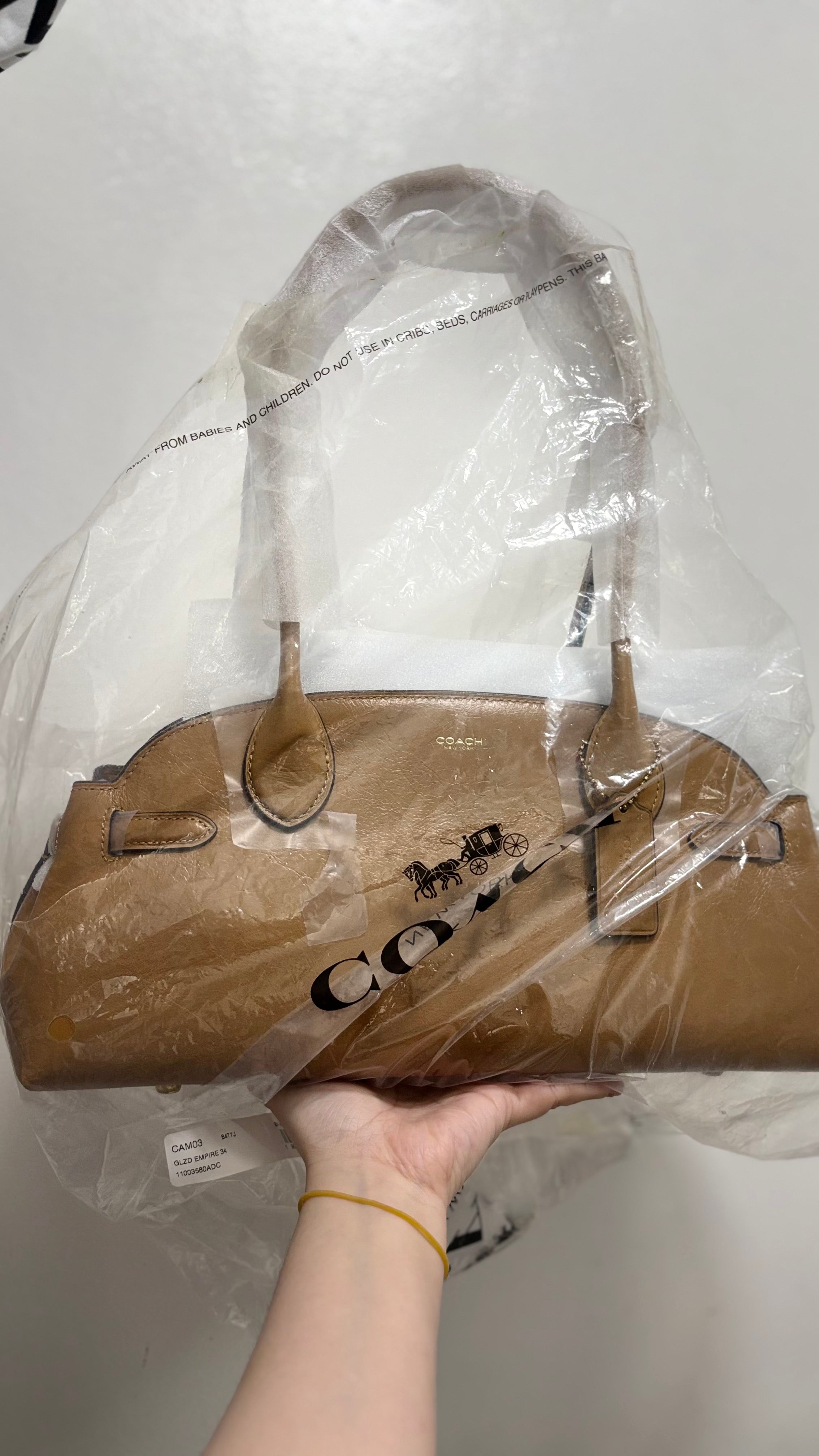 COACH Empire Carryall Bag 34 in Honey Brown