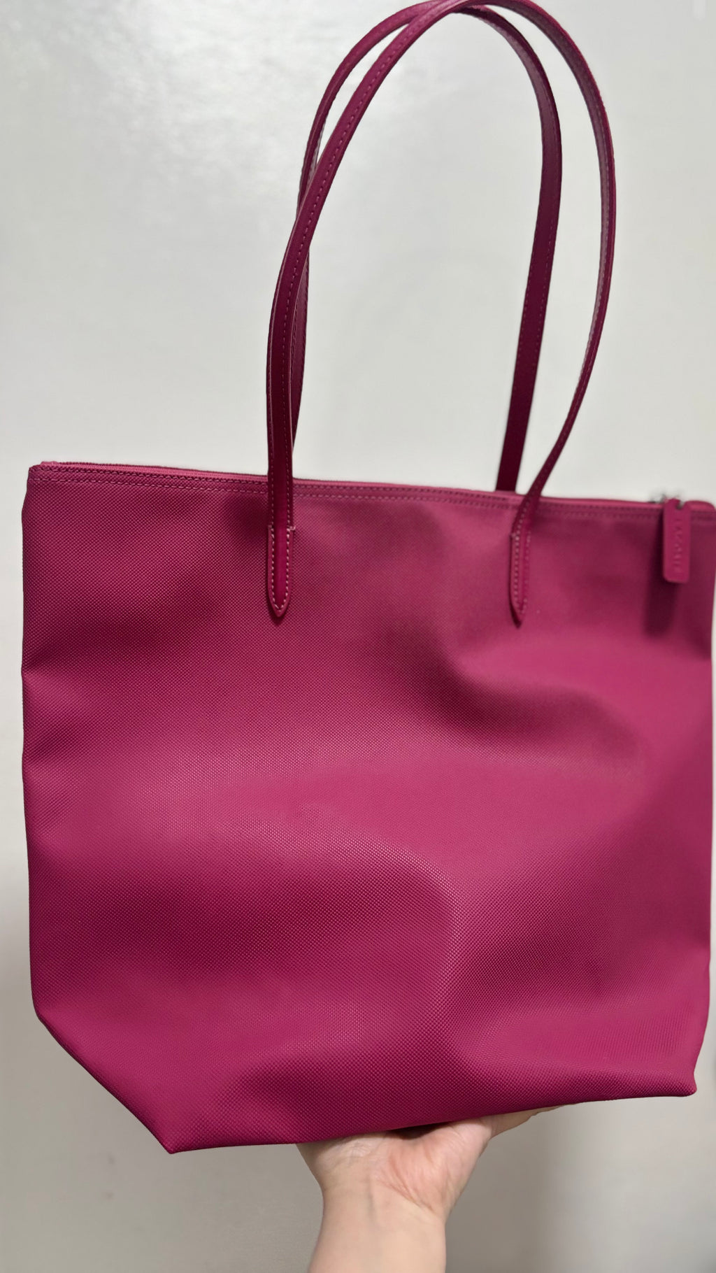 LACOSTE Large Vertical Tote - Pink