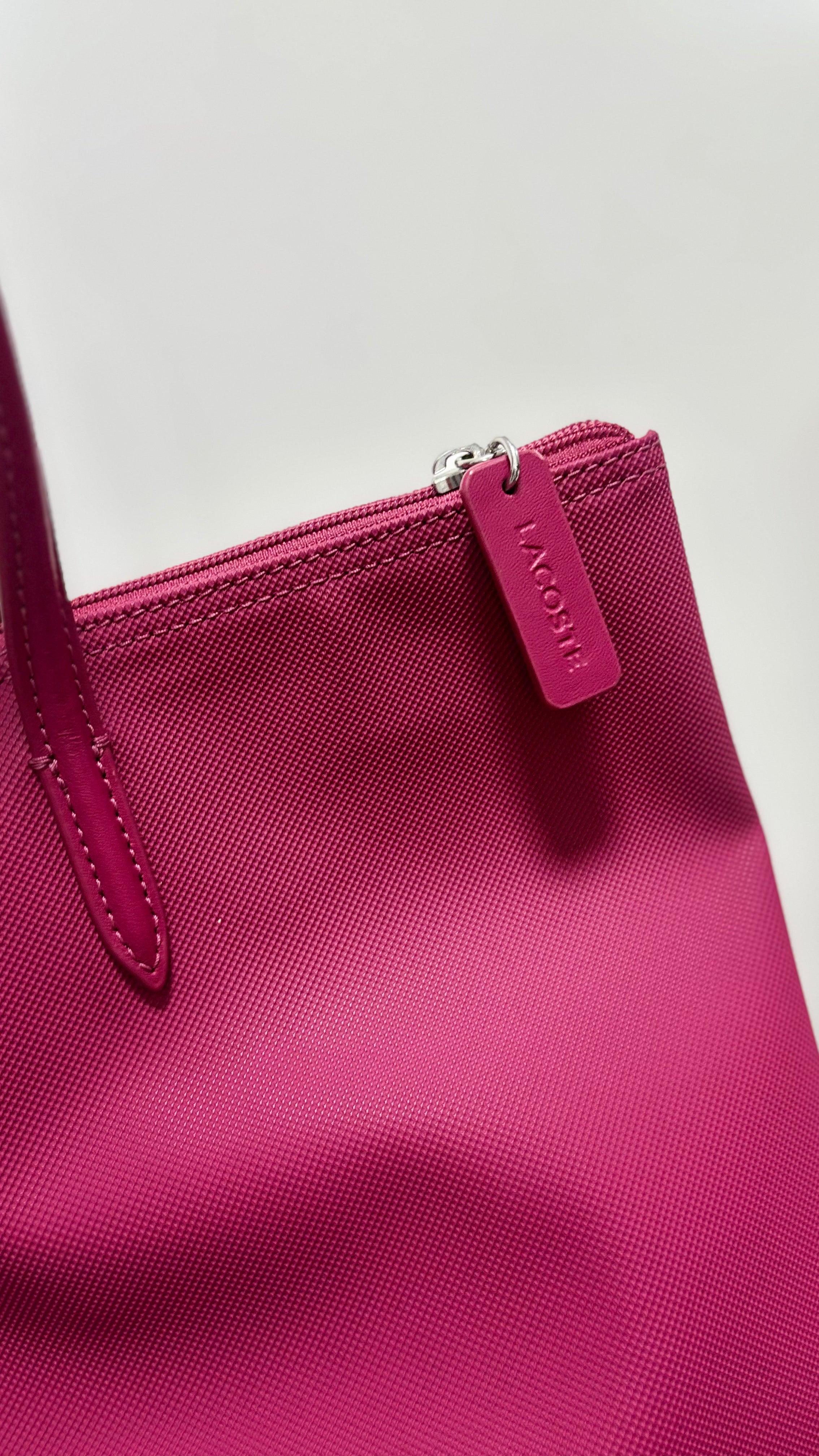 LACOSTE Large Vertical Tote - Pink