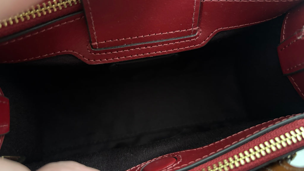 COACH Nina Mini Tote Patent Crossbody Bag