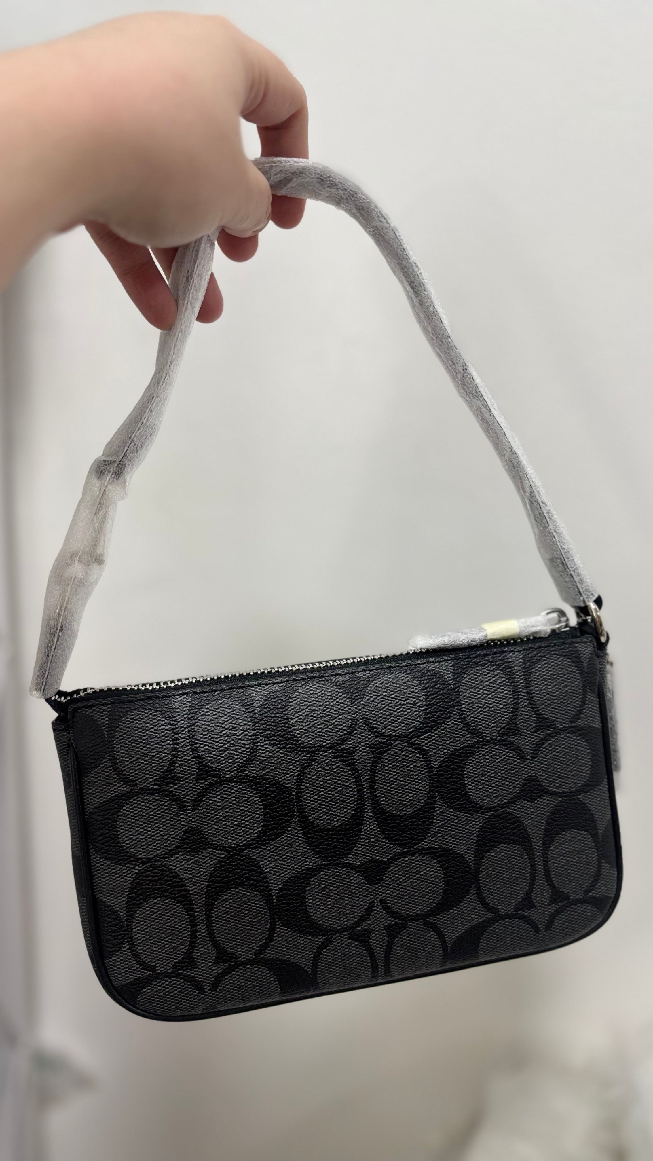 COACH Nolita 19 In Signature Canvas Charcoal