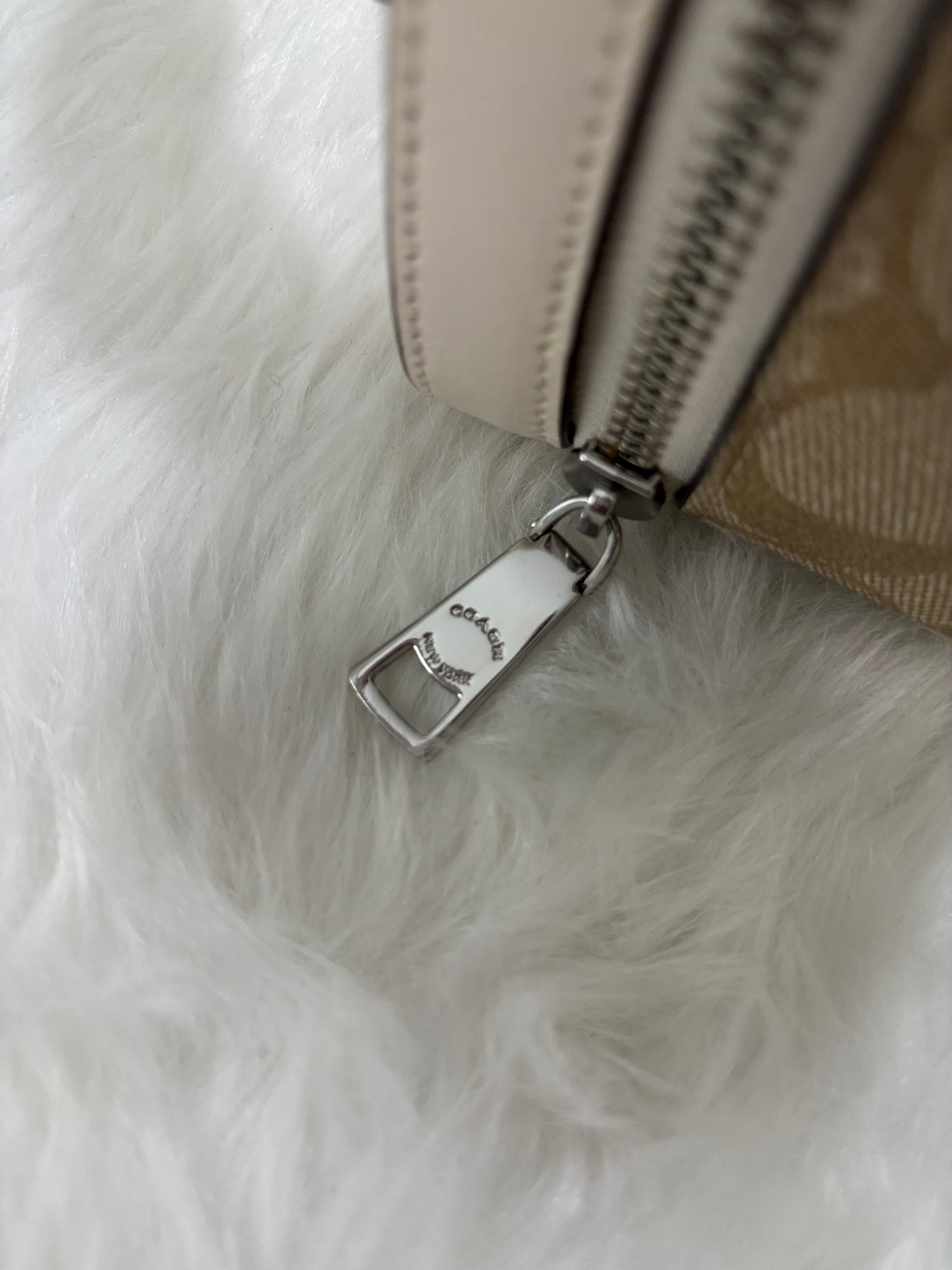 COACH Train Case Crossbody -  Chalk/Khaki Signature