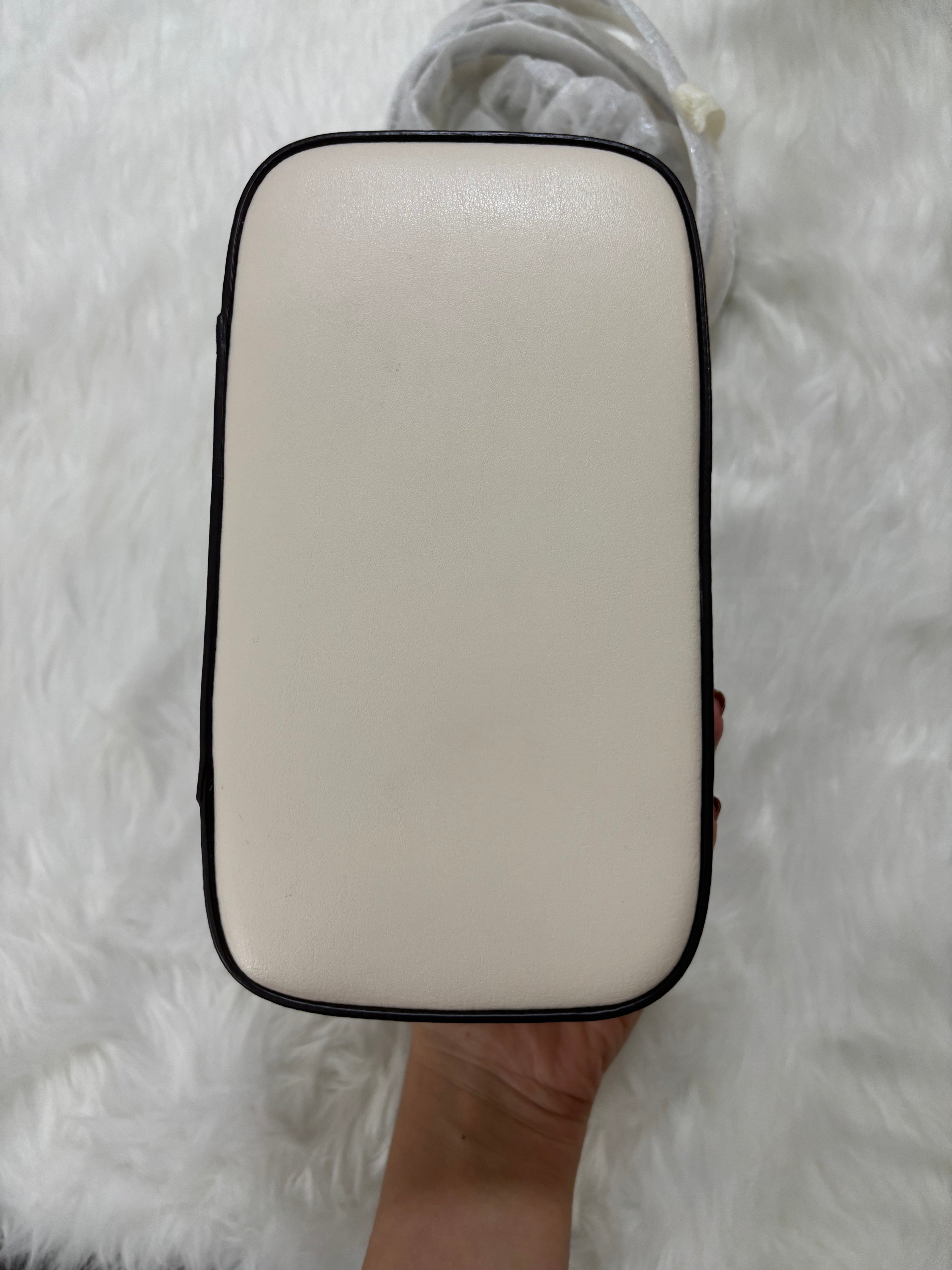 COACH Train Case Crossbody -  Chalk/Khaki Signature