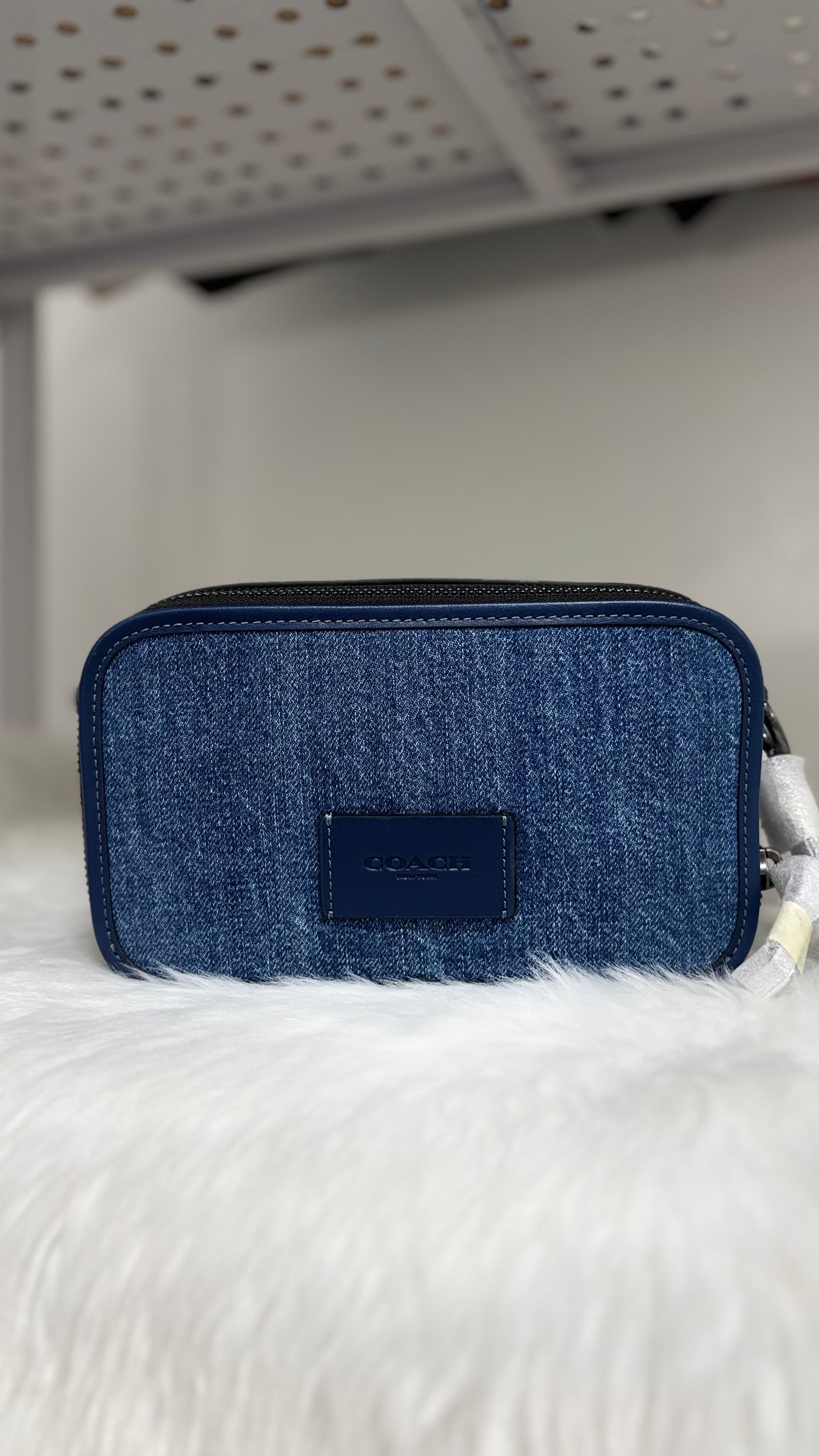 COACH Wyatt Crossbody Bag Denim/Deep Blue/Gunmetal