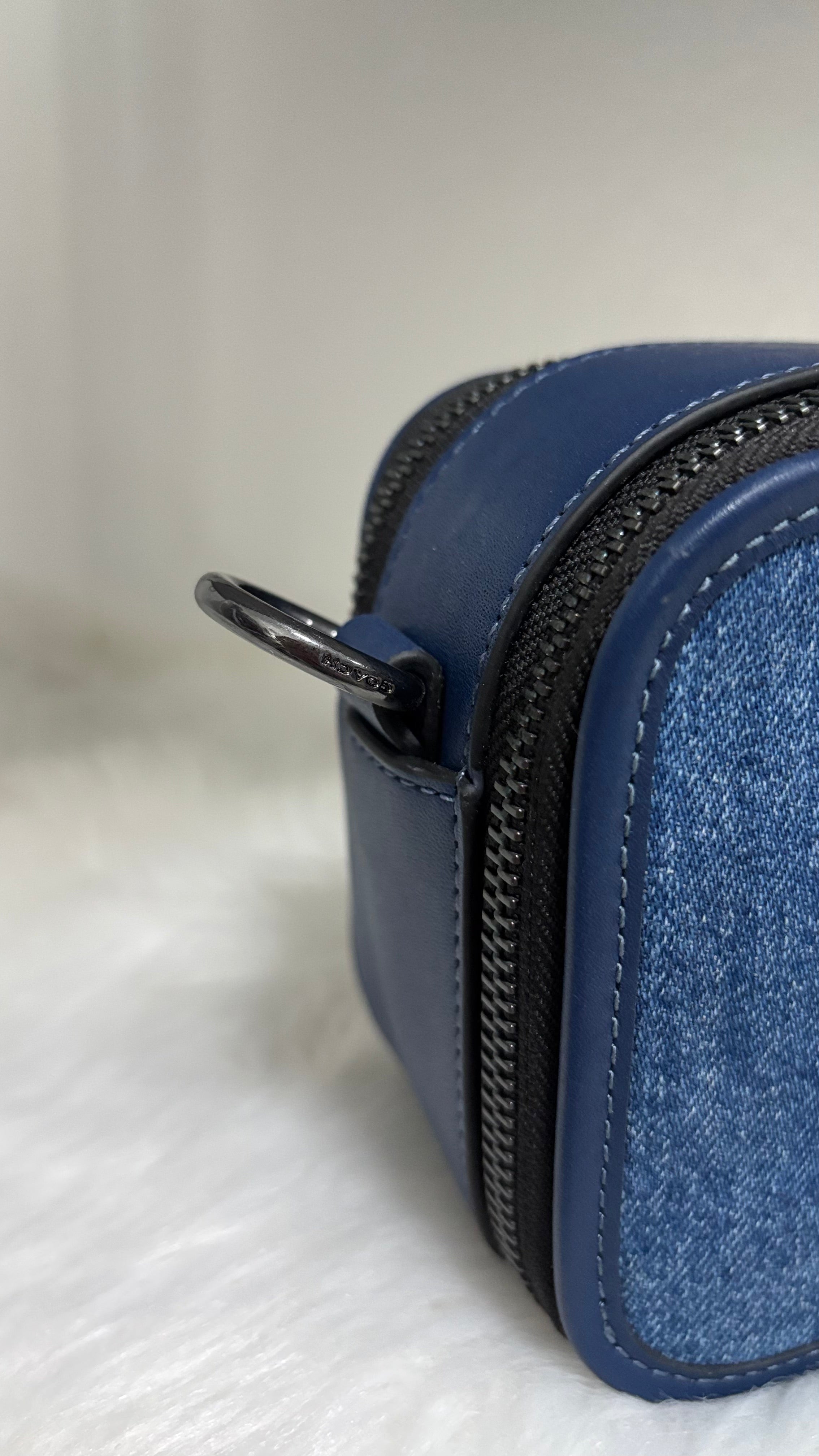 COACH Wyatt Crossbody Bag Denim/Deep Blue/Gunmetal