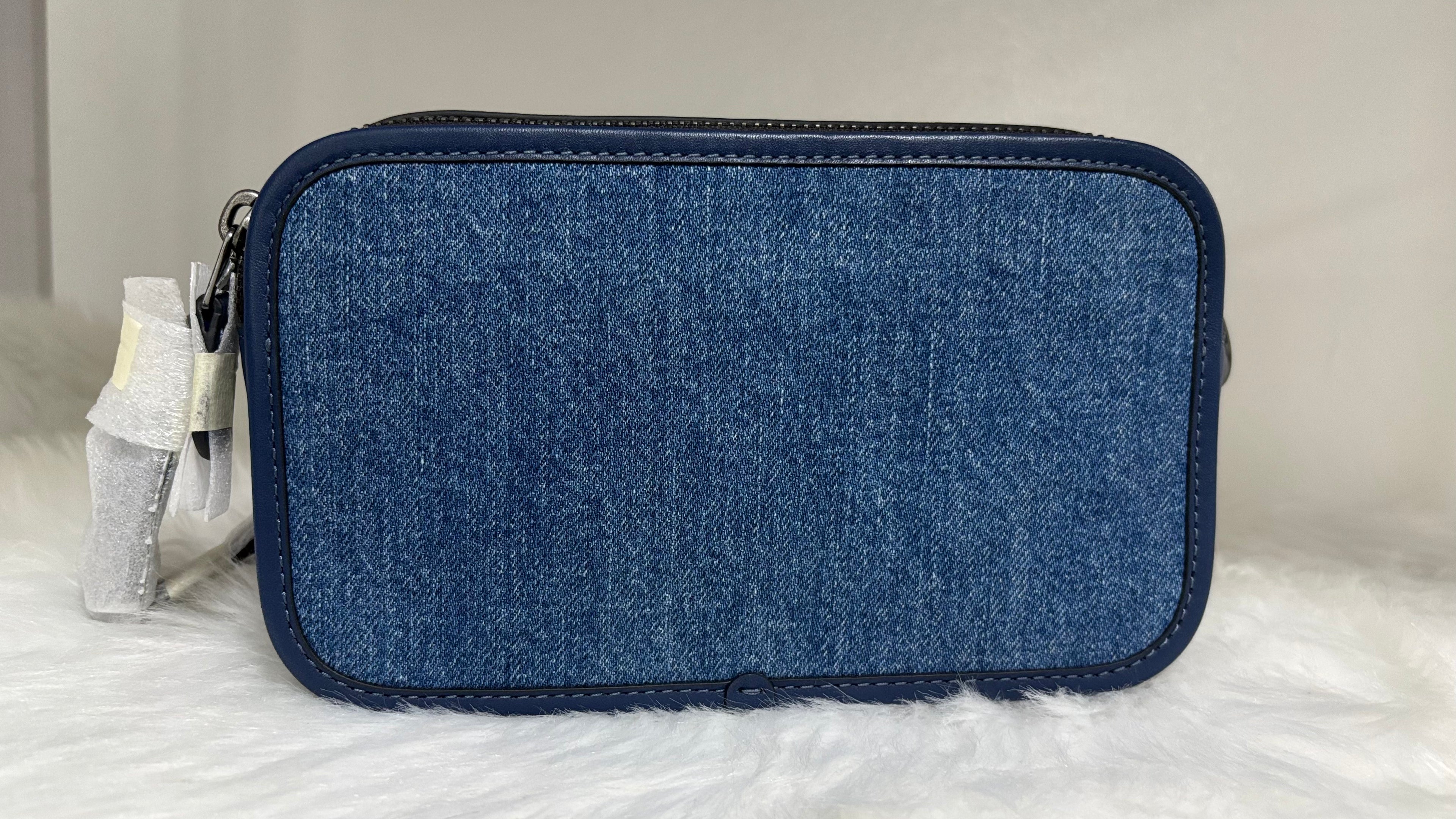 COACH Wyatt Crossbody Bag Denim/Deep Blue/Gunmetal