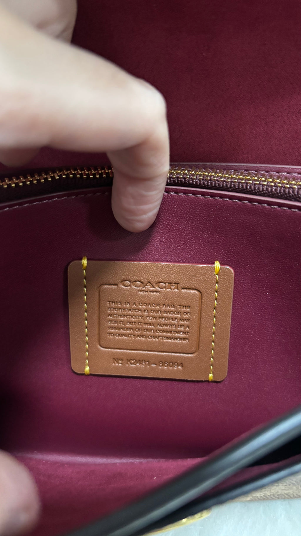 COACH Tabby Chain Clutch in Colorblock Signature Canvas