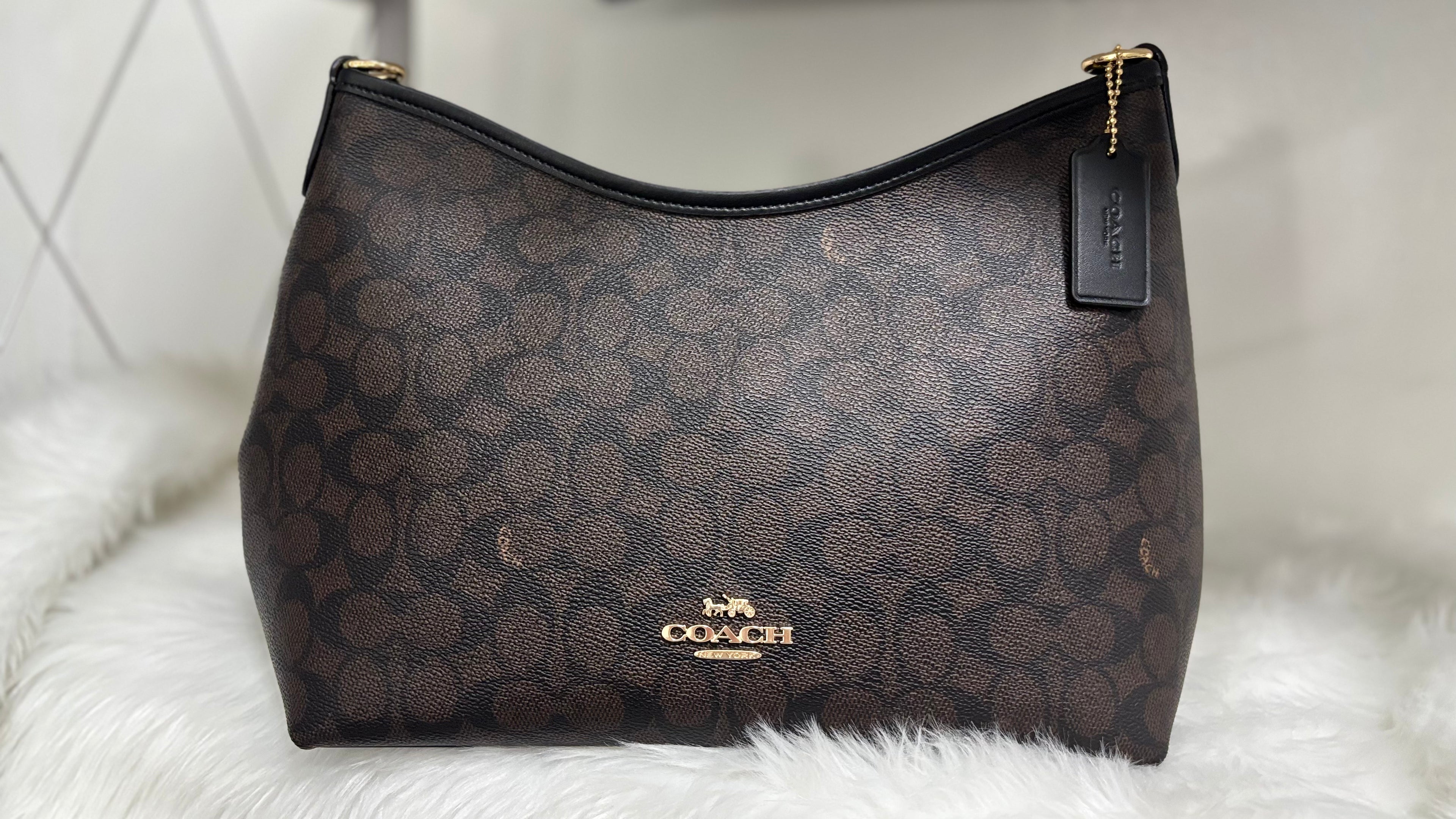 COACH Laurel Shoulder Bag - Walnut (Mahogany)