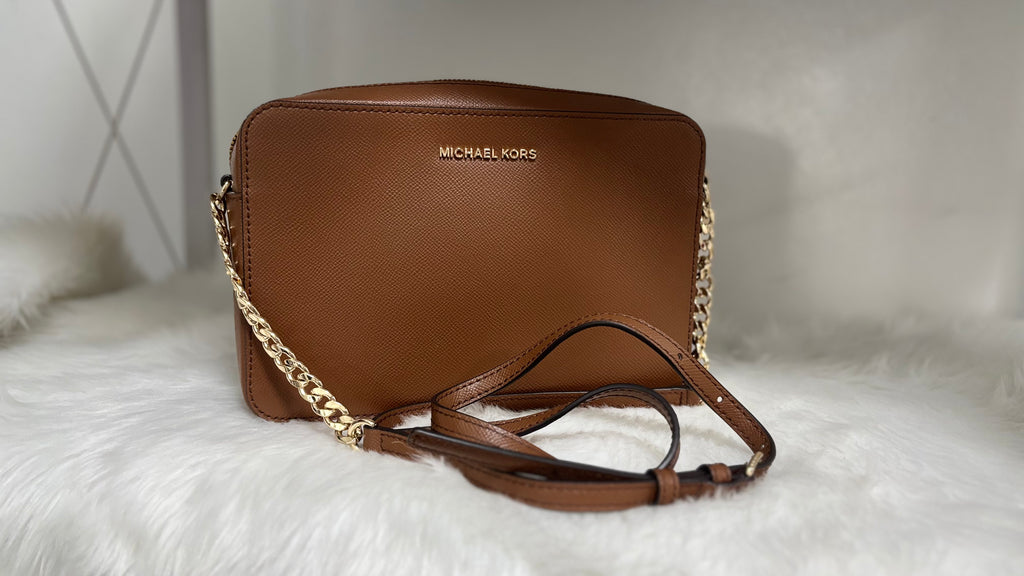 MICHAEL KORS Jet Set Large Saffiano Leather Crossbody Bag