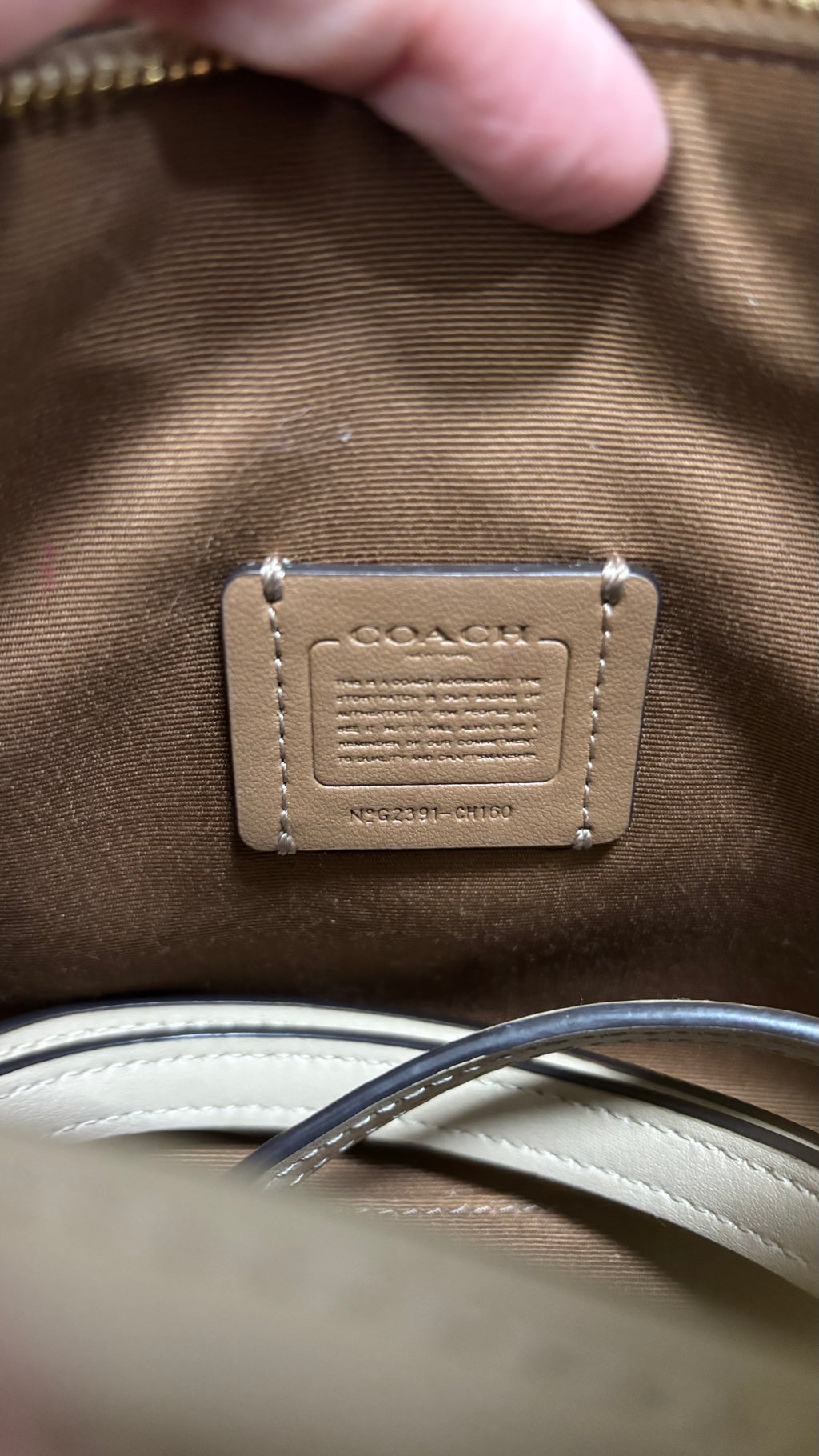COACH Mini Rowan Satchel Bag In Blocked Signature Canvas Light Khaki