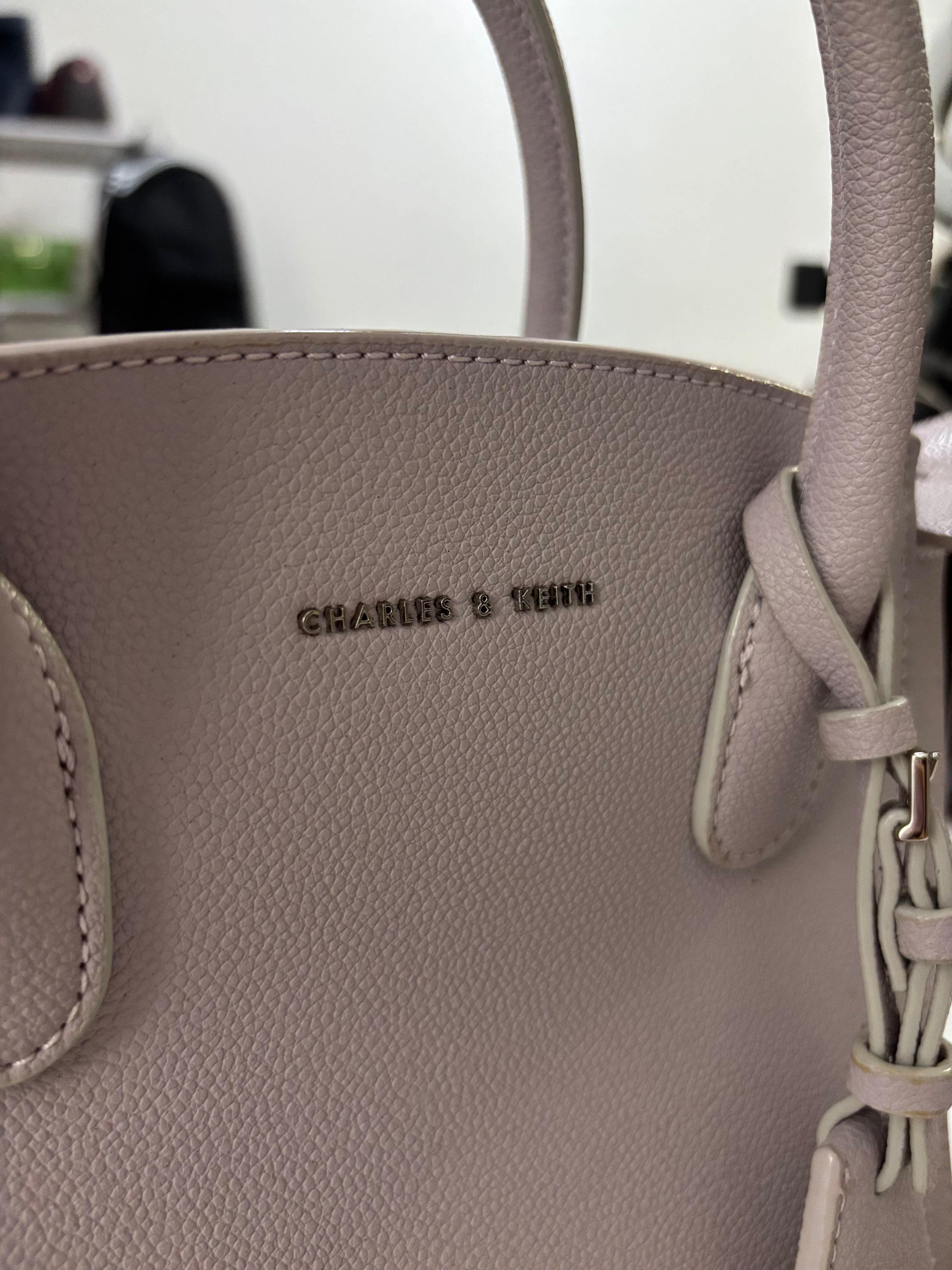 CALVIN KLEIN Harper Structured Top Handle Bag