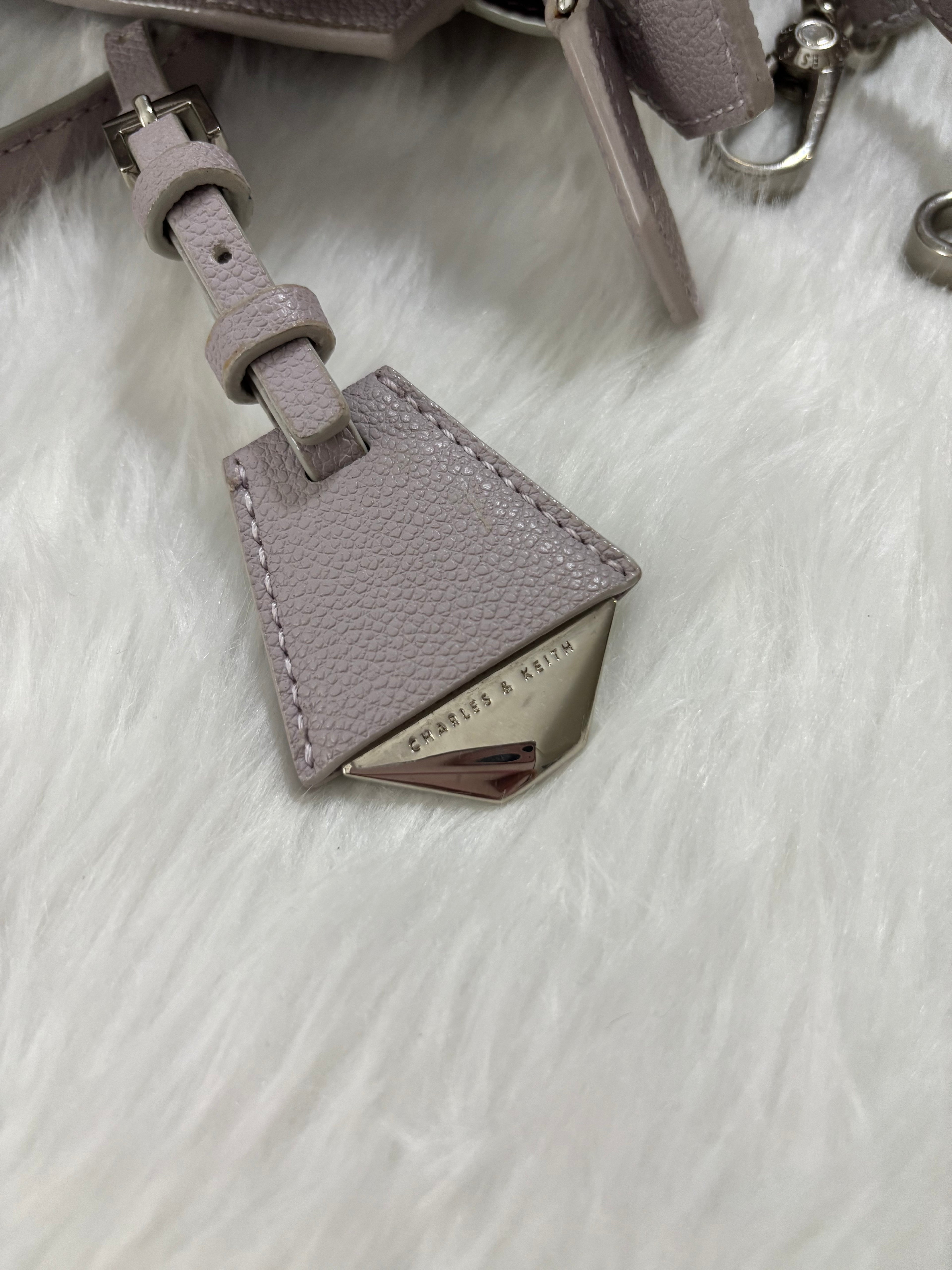 CALVIN KLEIN Harper Structured Top Handle Bag