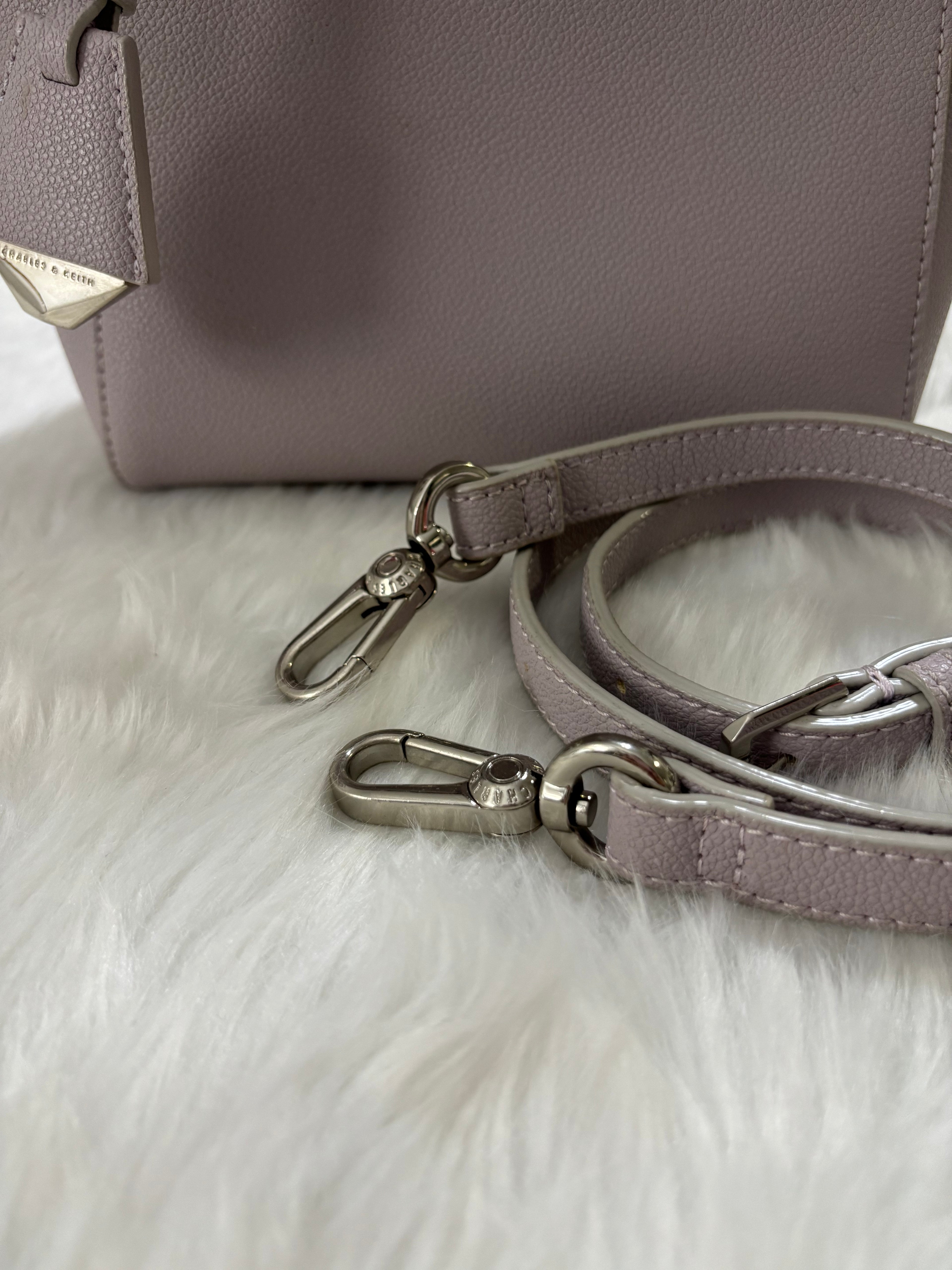 CALVIN KLEIN Harper Structured Top Handle Bag