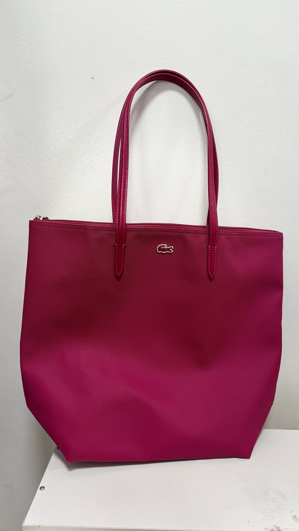 LACOSTE Large Vertical Tote - Pink