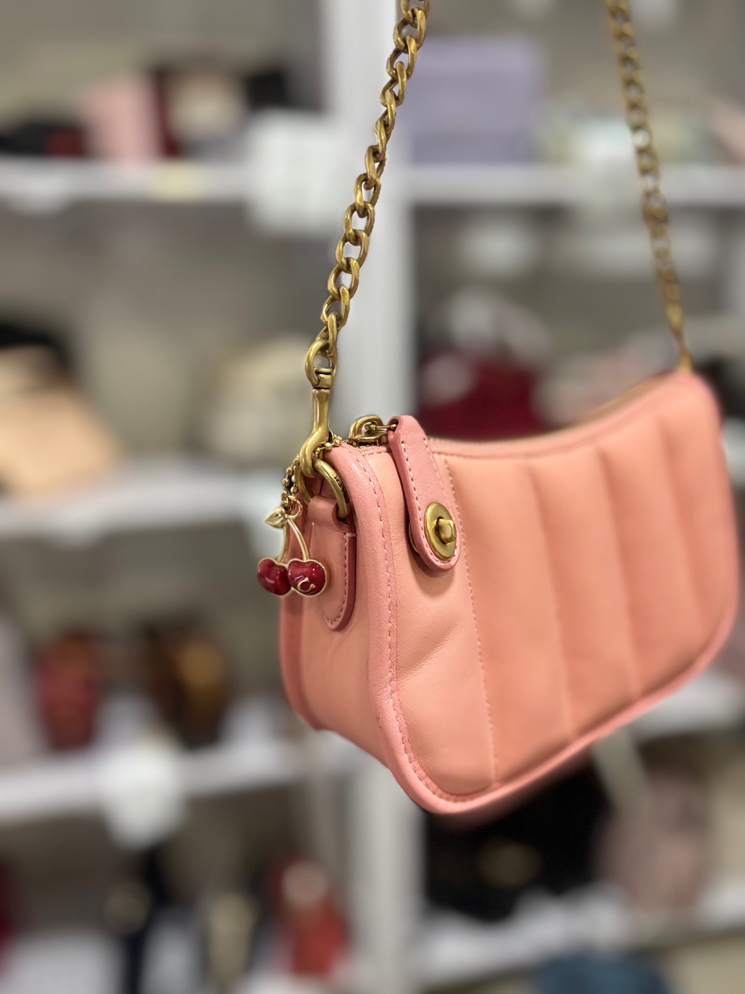 COACH Gold-Tone Collectible Signature C Cherry Charm