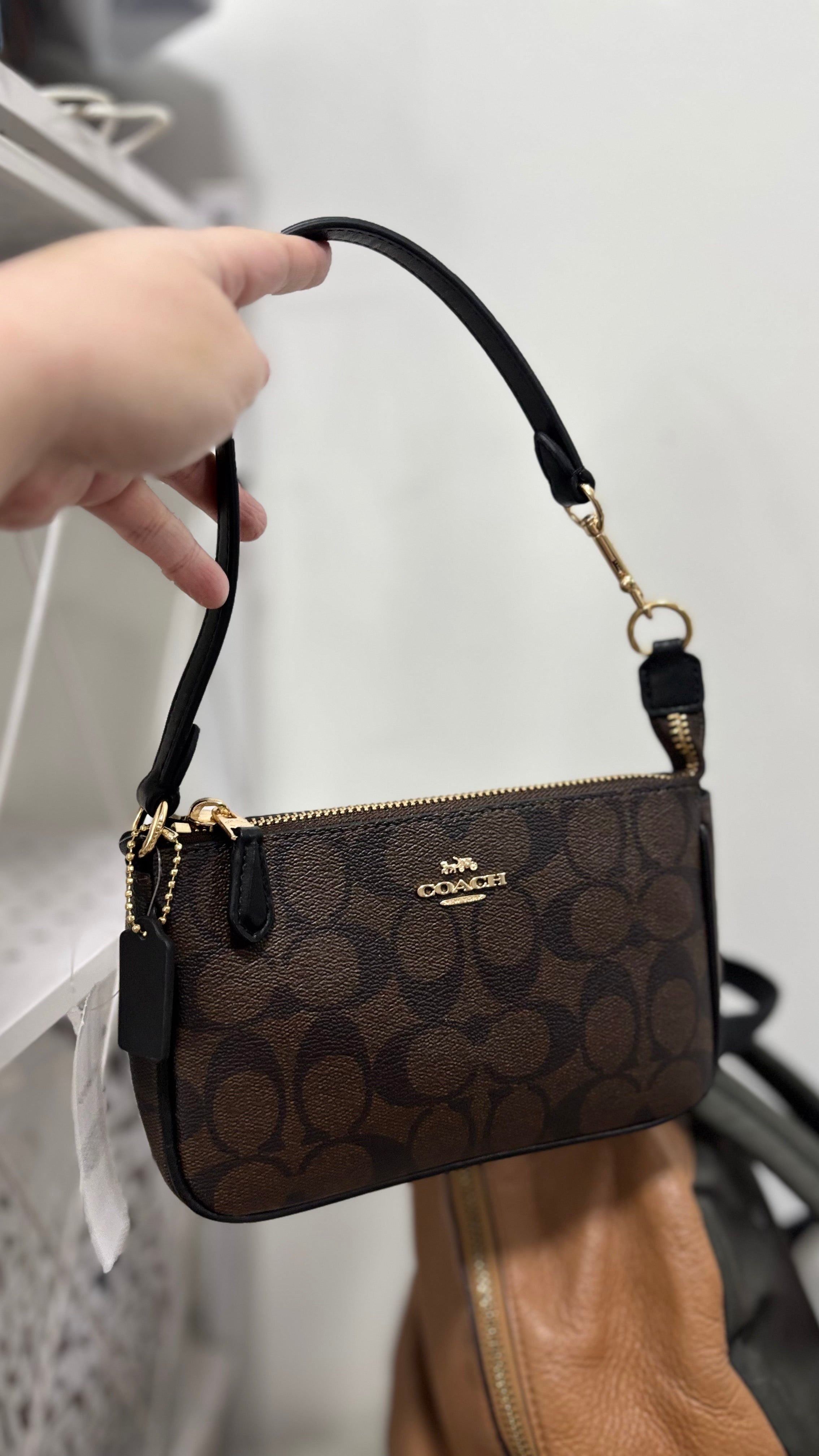 COACH Nolita 19 in Signature Mahogany Canvas