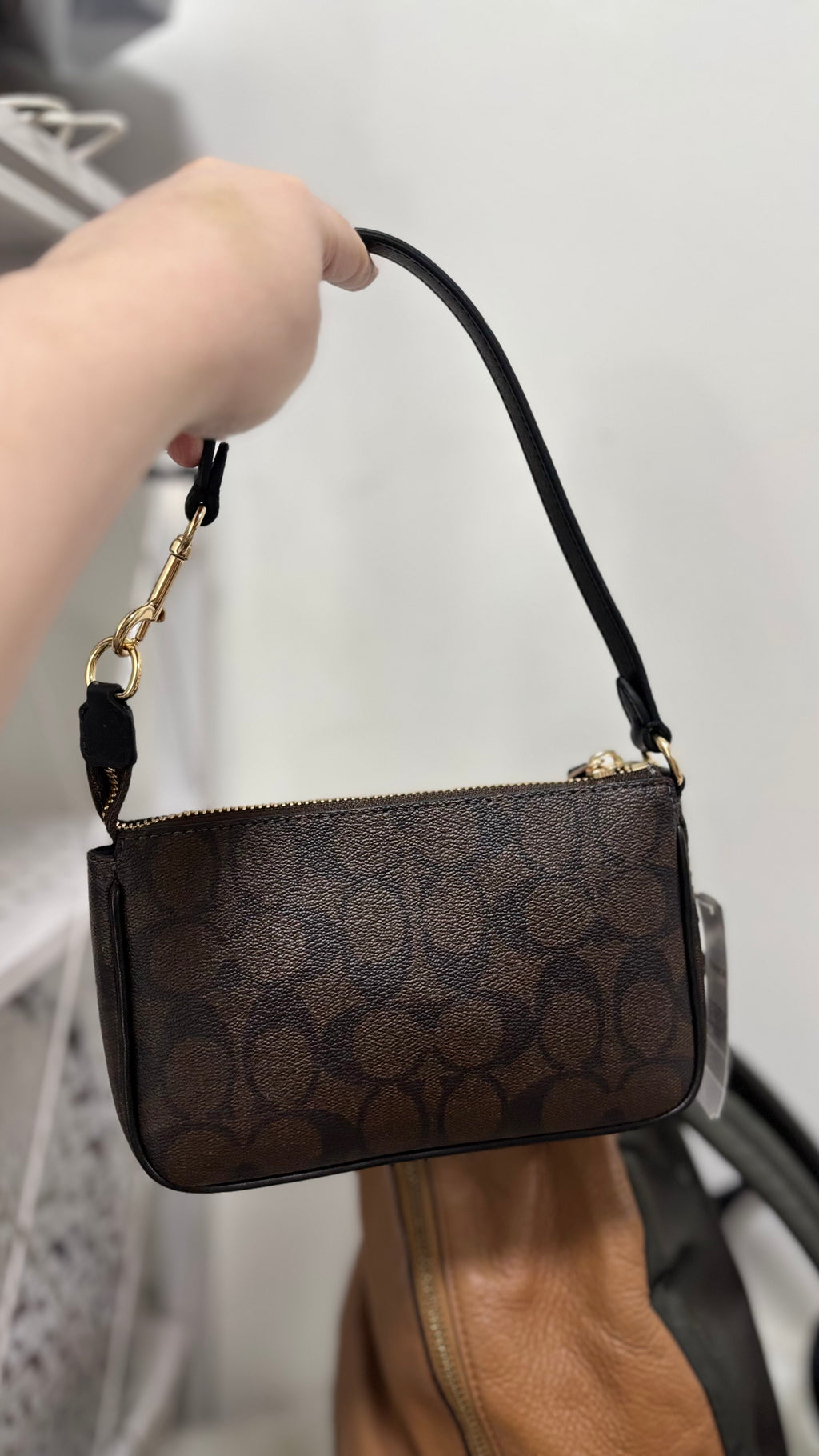 COACH Nolita 19 in Signature Mahogany Canvas