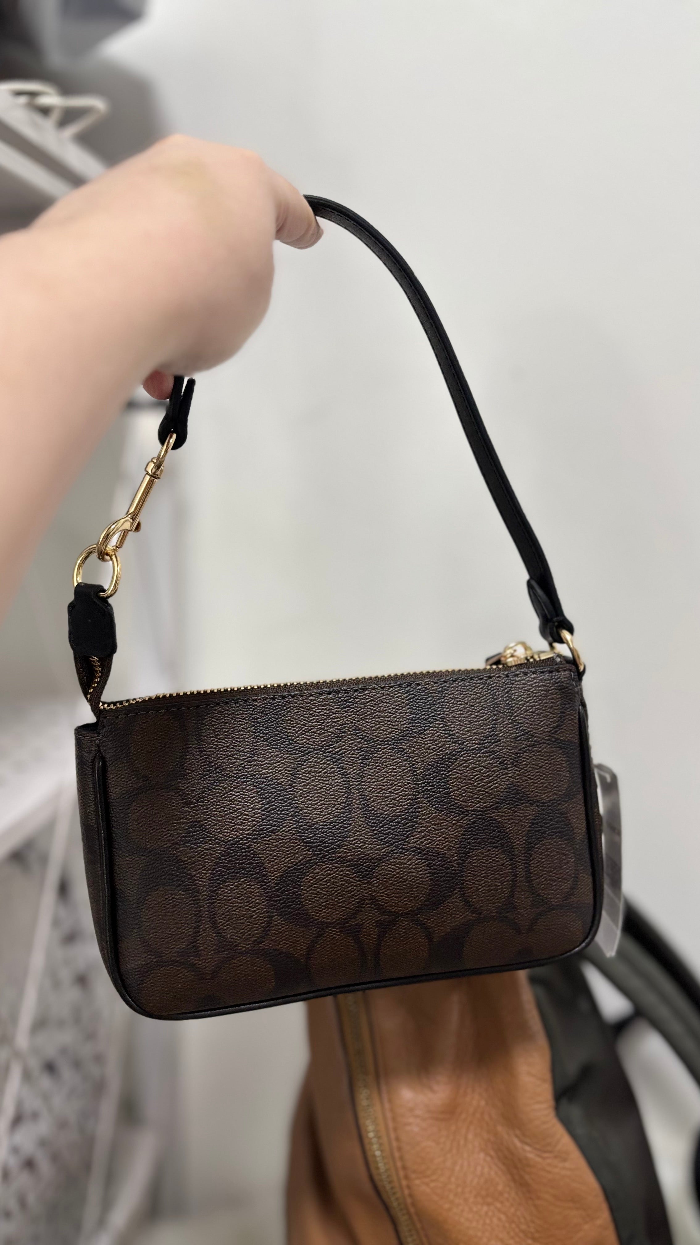 COACH Nolita 19 in Signature Mahogany Canvas