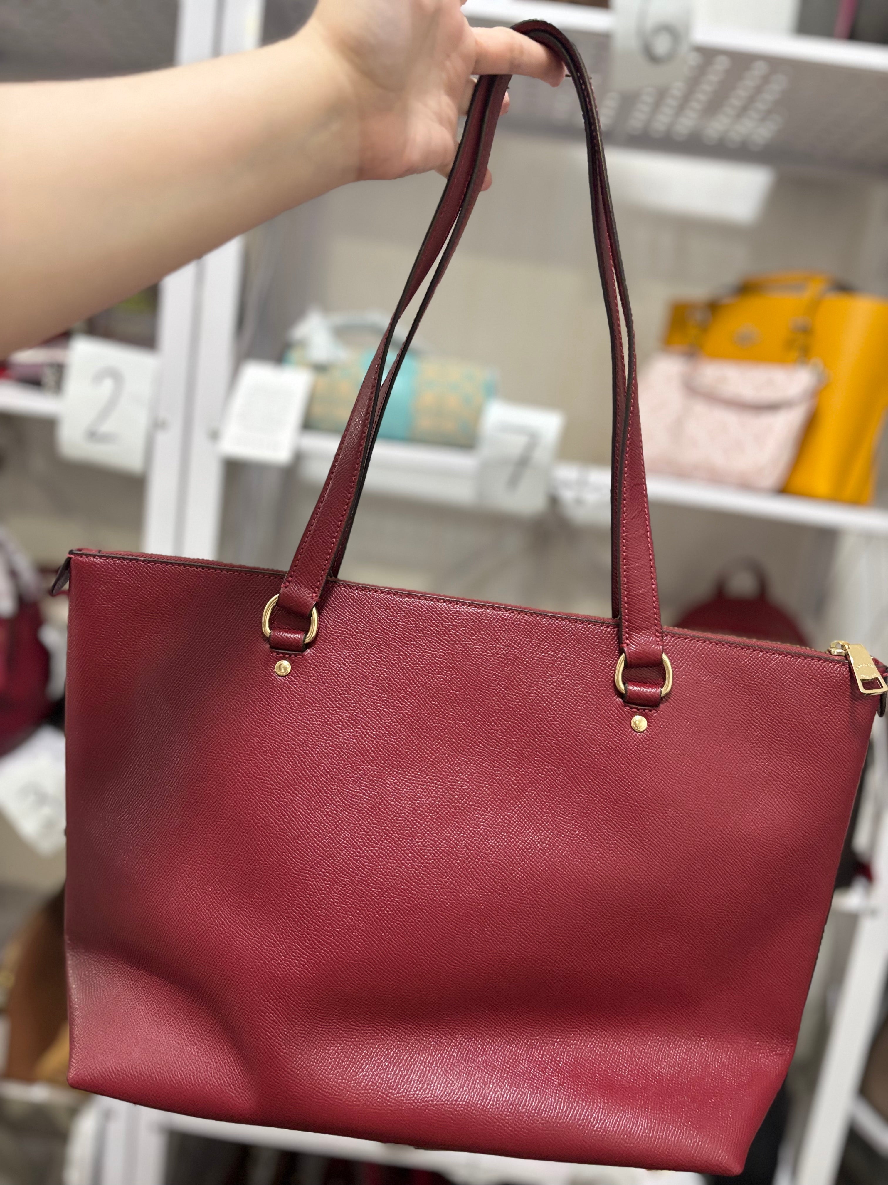 COACH Gallery Tote - Maroon