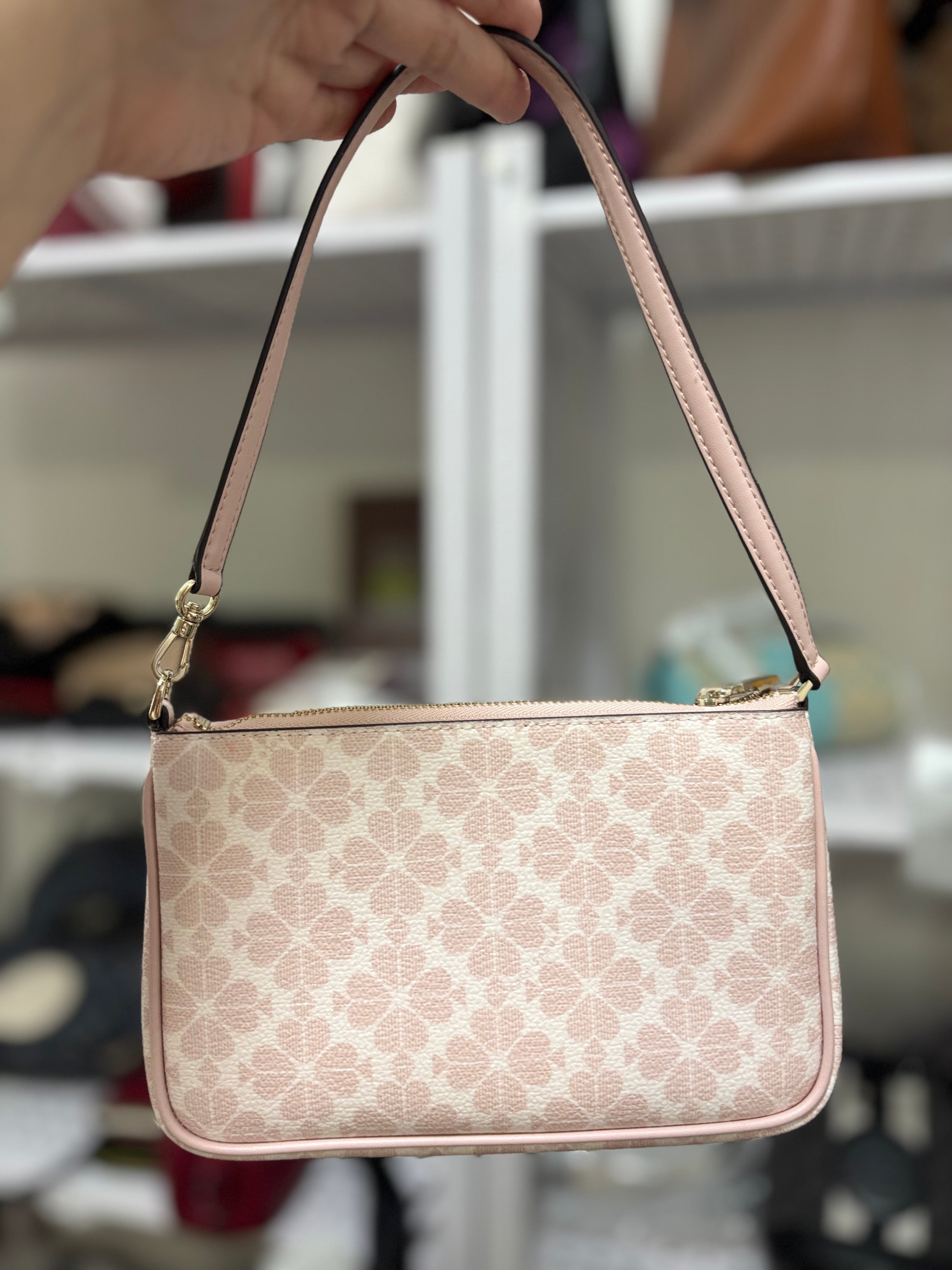 KATE SPADE Flower Convertible Wristlet/Shoulder Bag