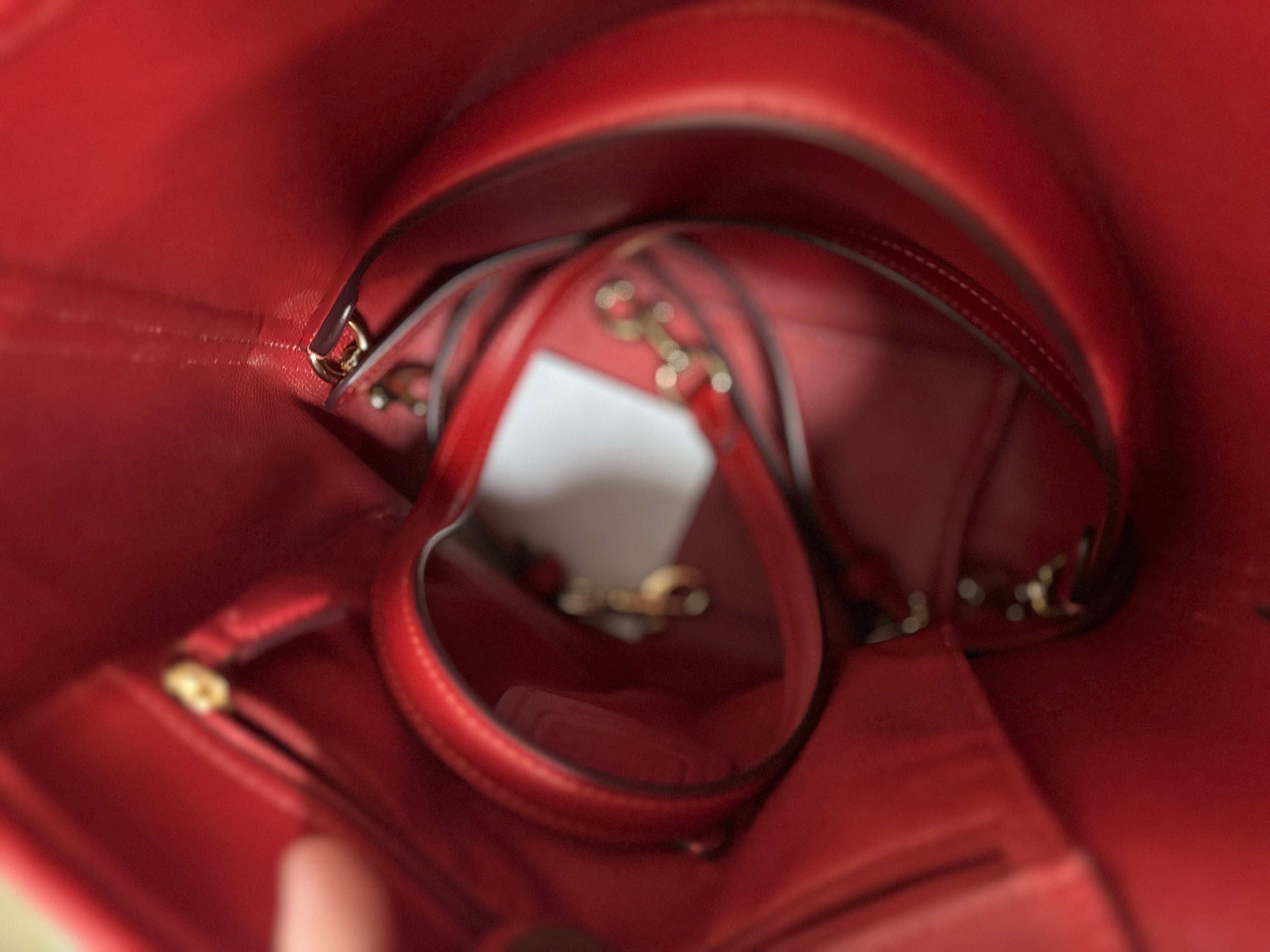 COACH City Bucket - Mahogany/Red Preloved