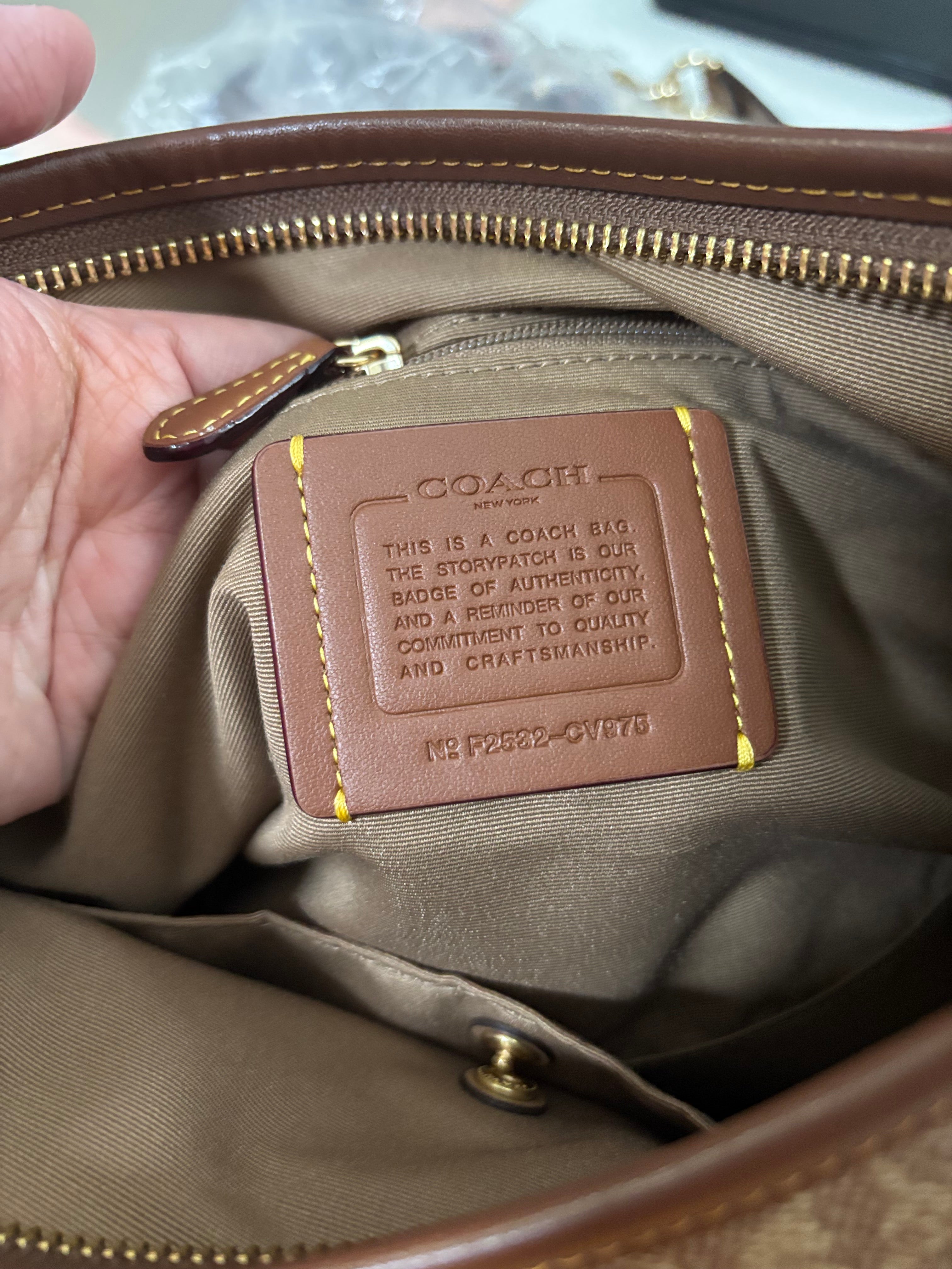 COACH Laurel Shoulder Bag In Signature Canvas Tan/Brown
