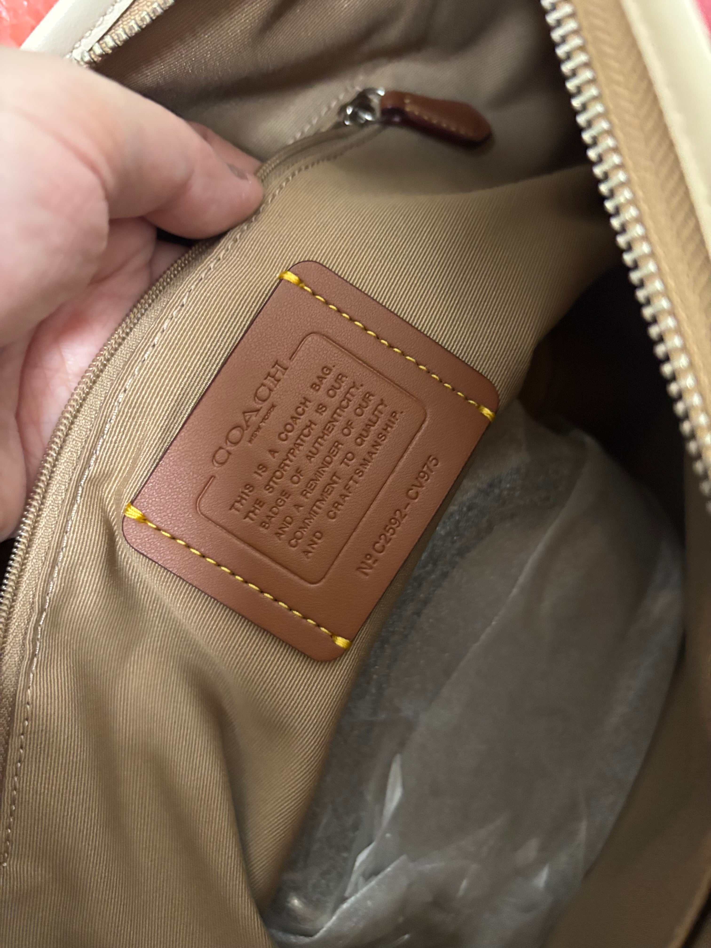 COACH Laurel in Chalk Signature Canvas
