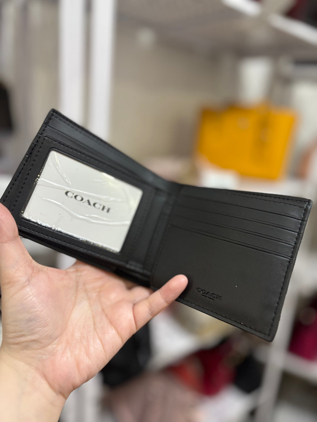 COACH 3 In 1 Wallet In Blue/Charcoal Signature Leather