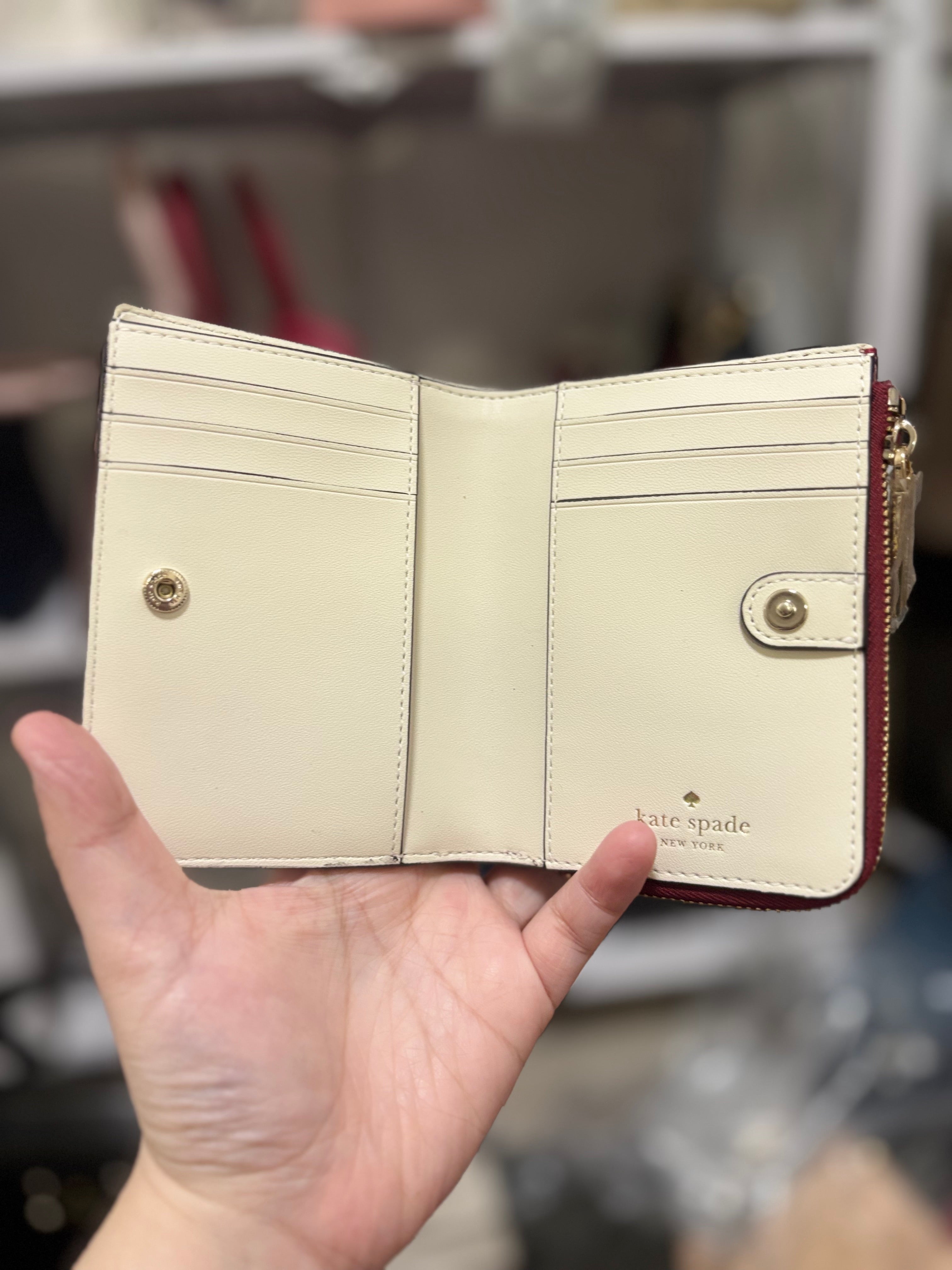 KATE SPADE Madison Bifold Wallet - Red