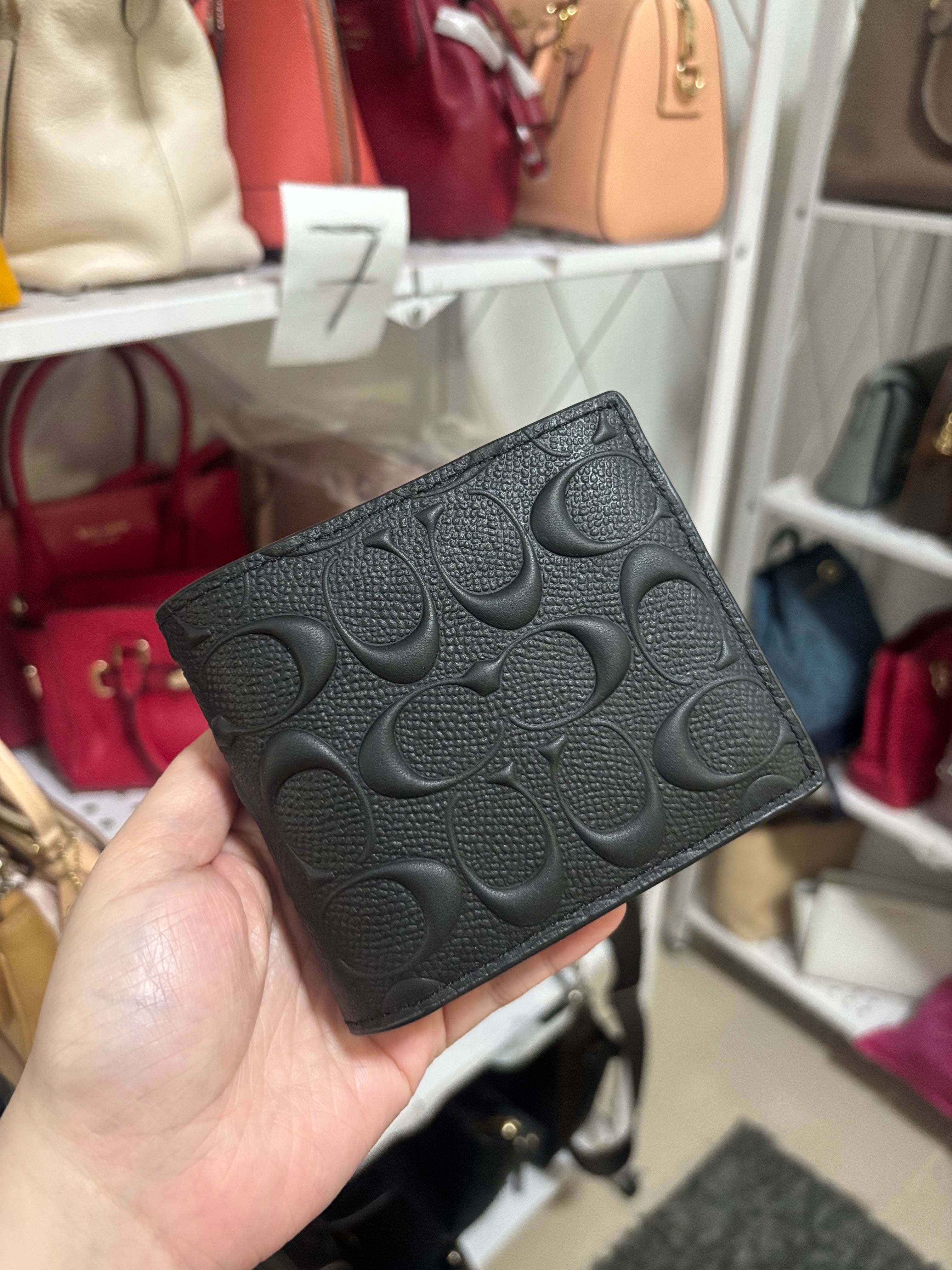 COACH 3 In 1 Wallet In Embossed Signature Leather